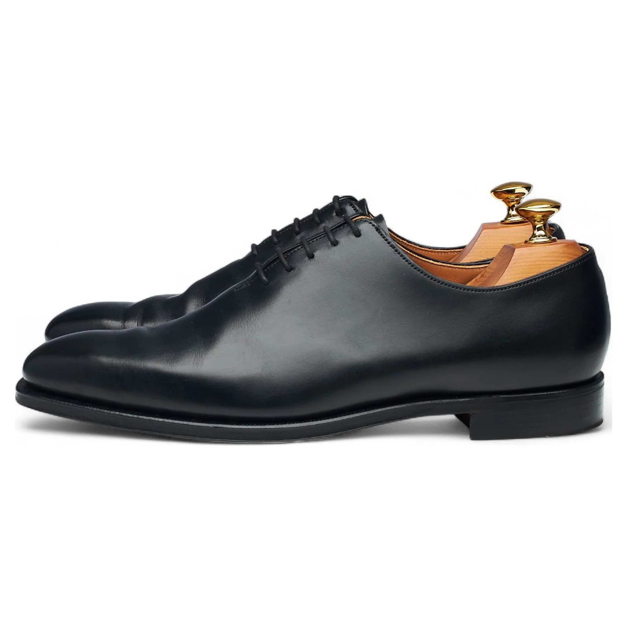 'Alex' Black Leather Wholecut Oxford UK 6.5 E - Image 3