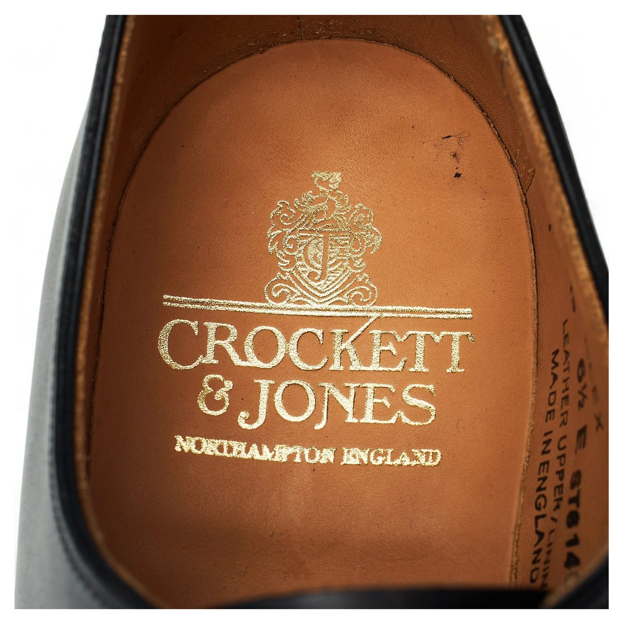 'Alex' Black Leather Wholecut Oxford UK 6.5 E - Image 6