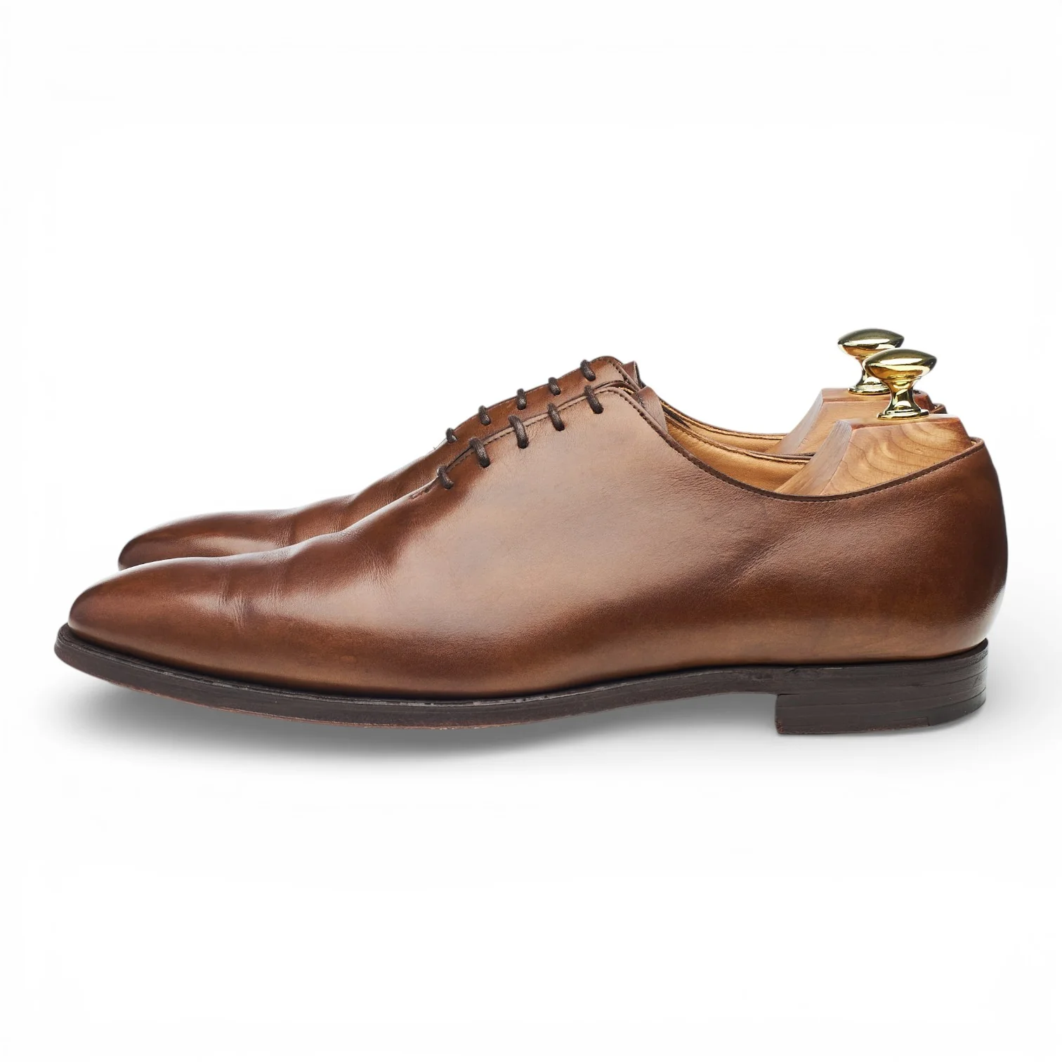 'Alex' Dark Brown Leather Wholecut Oxford UK 7.5 E - Image 3