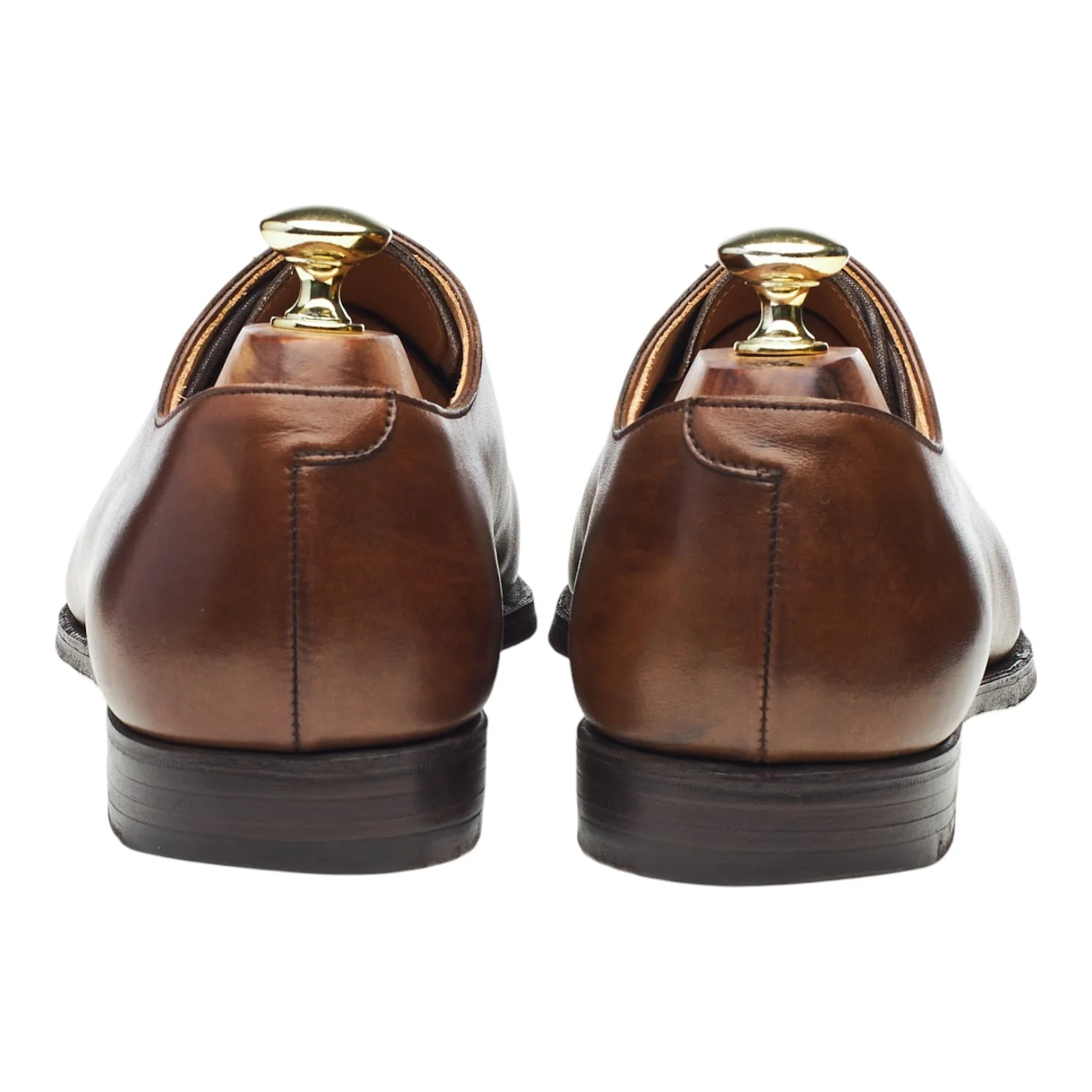 'Alex' Dark Brown Leather Wholecut Oxford UK 7.5 E - Image 4