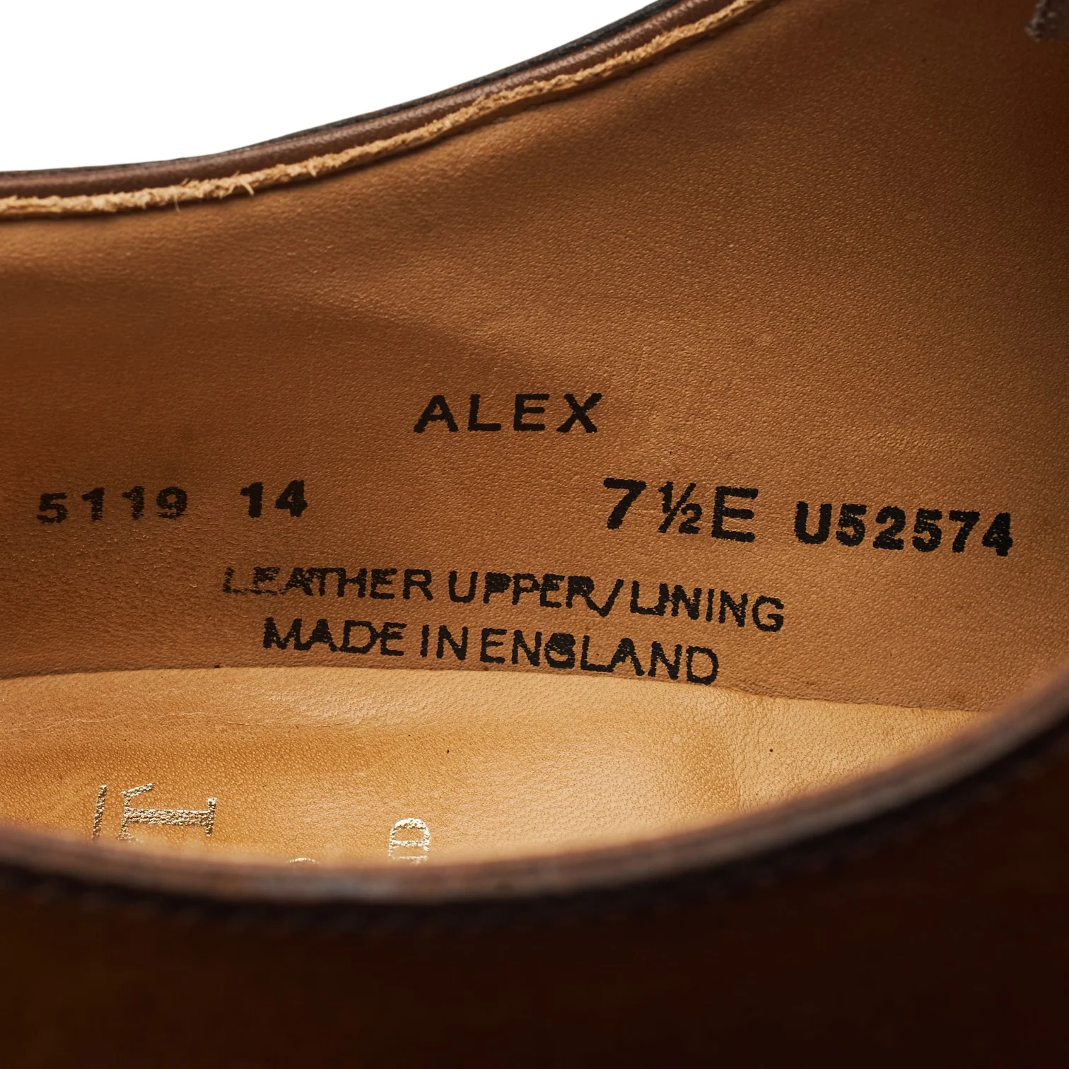 'Alex' Dark Brown Leather Wholecut Oxford UK 7.5 E - Image 7