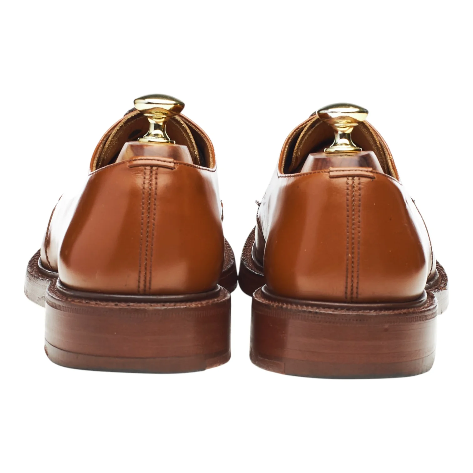 'Alex' Tan Brown Leather Split Toe Derby UK 7.5 F - Image 4