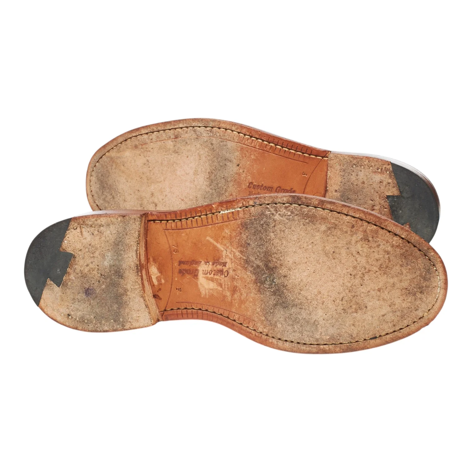 'Alex' Tan Brown Leather Split Toe Derby UK 7.5 F - Image 5