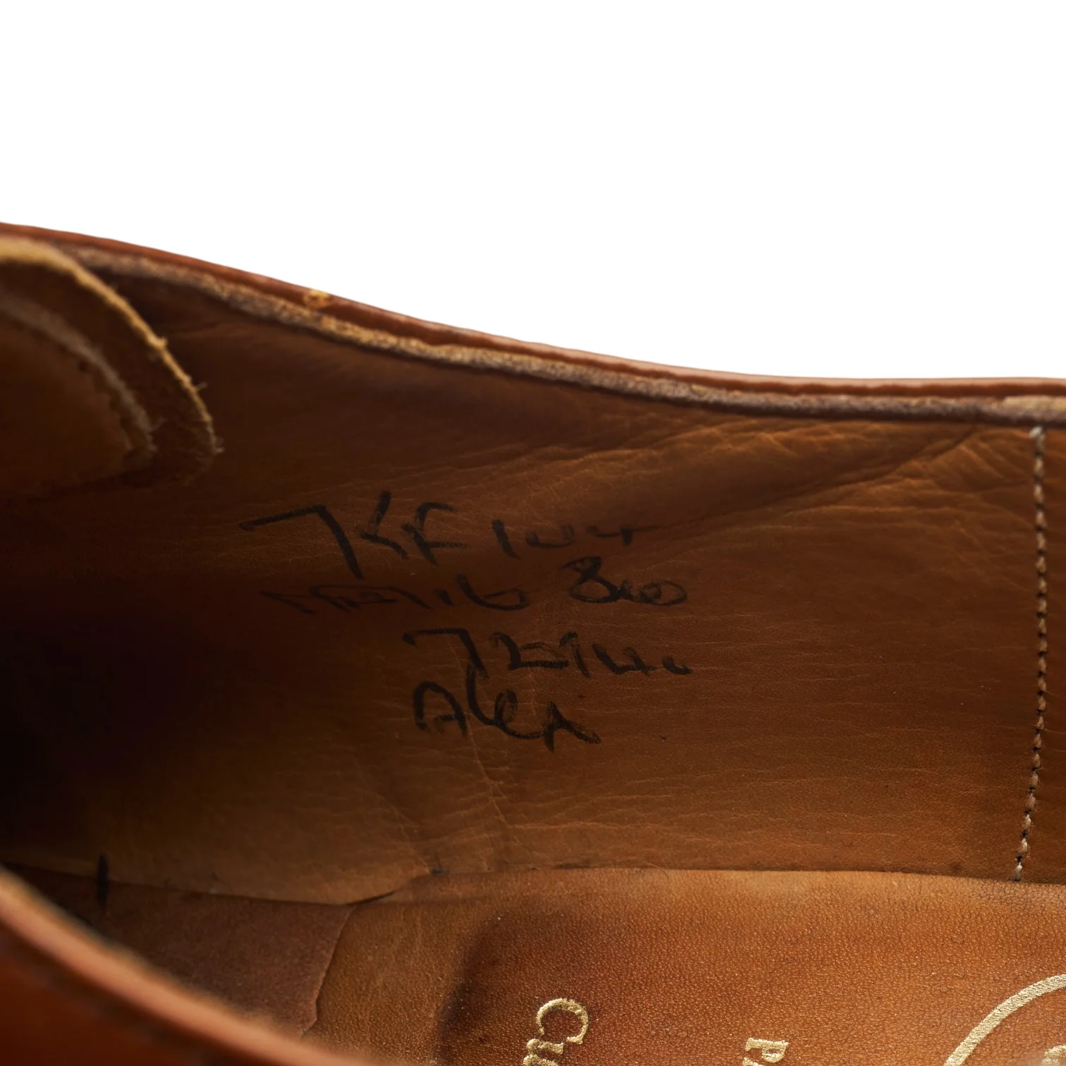 'Alex' Tan Brown Leather Split Toe Derby UK 7.5 F - Image 7