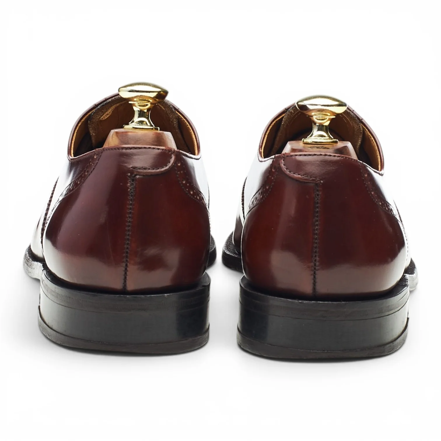 'Alfred' Brown Leather Oxford Borgues UK 7.5 G - Image 4