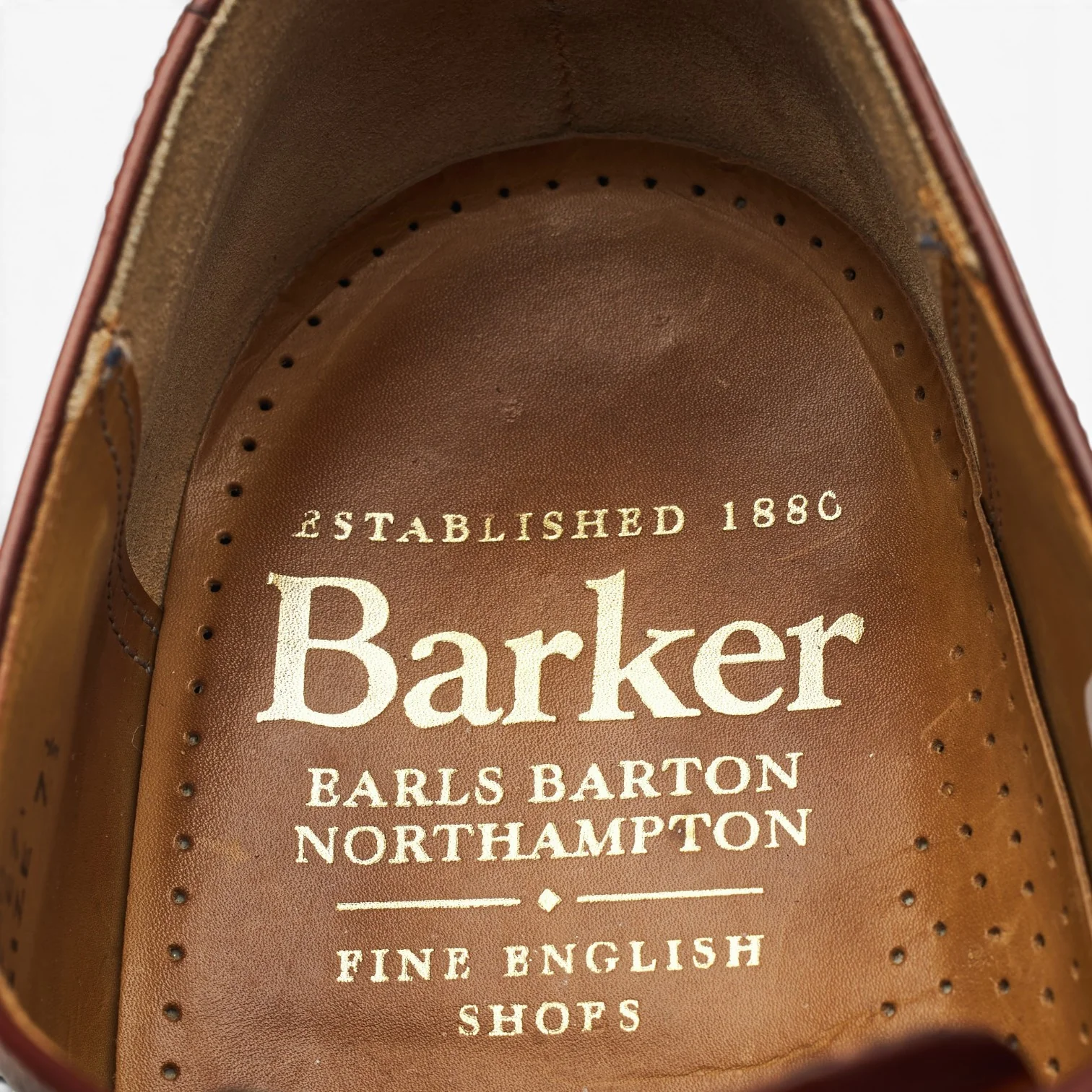 'Alfred' Brown Leather Oxford Borgues UK 7.5 G - Image 6