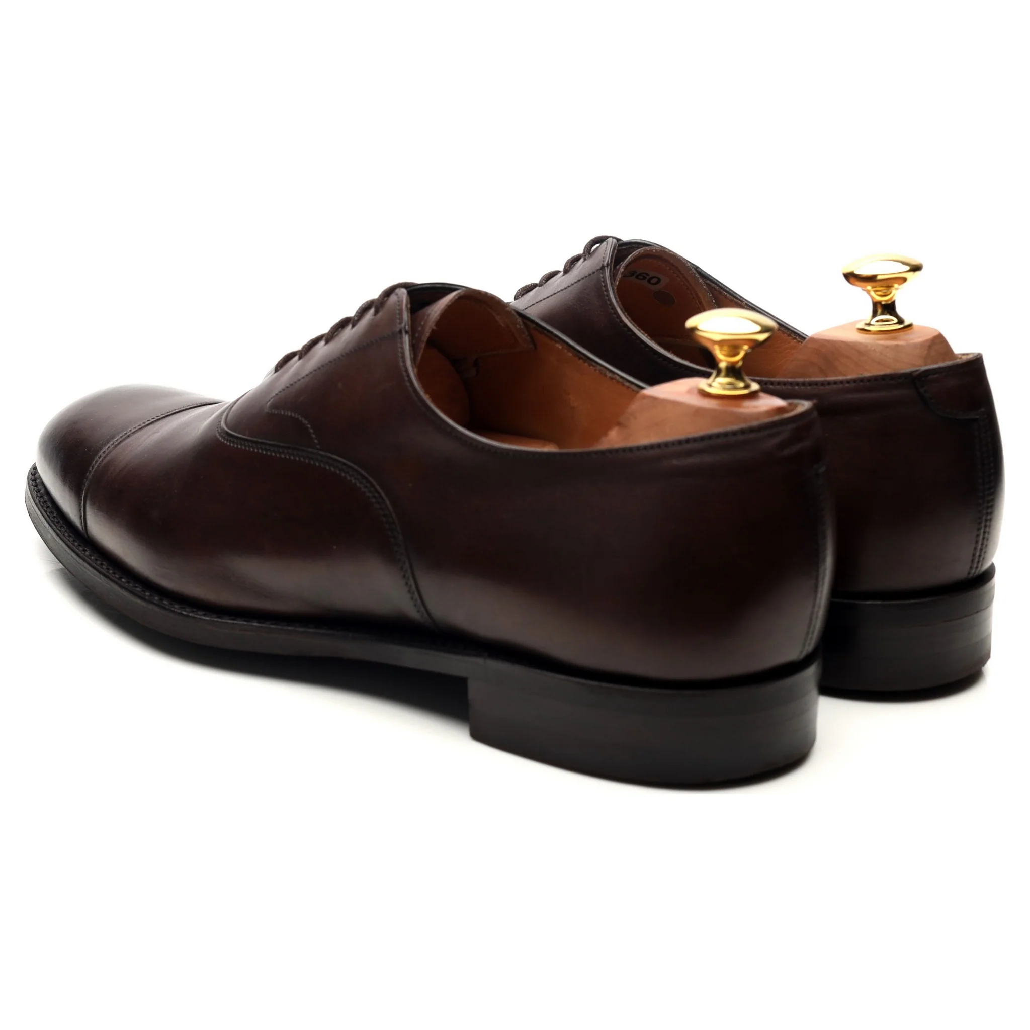 'Alfred' Dark Brown Leather Oxford UK 9 F - Image 3