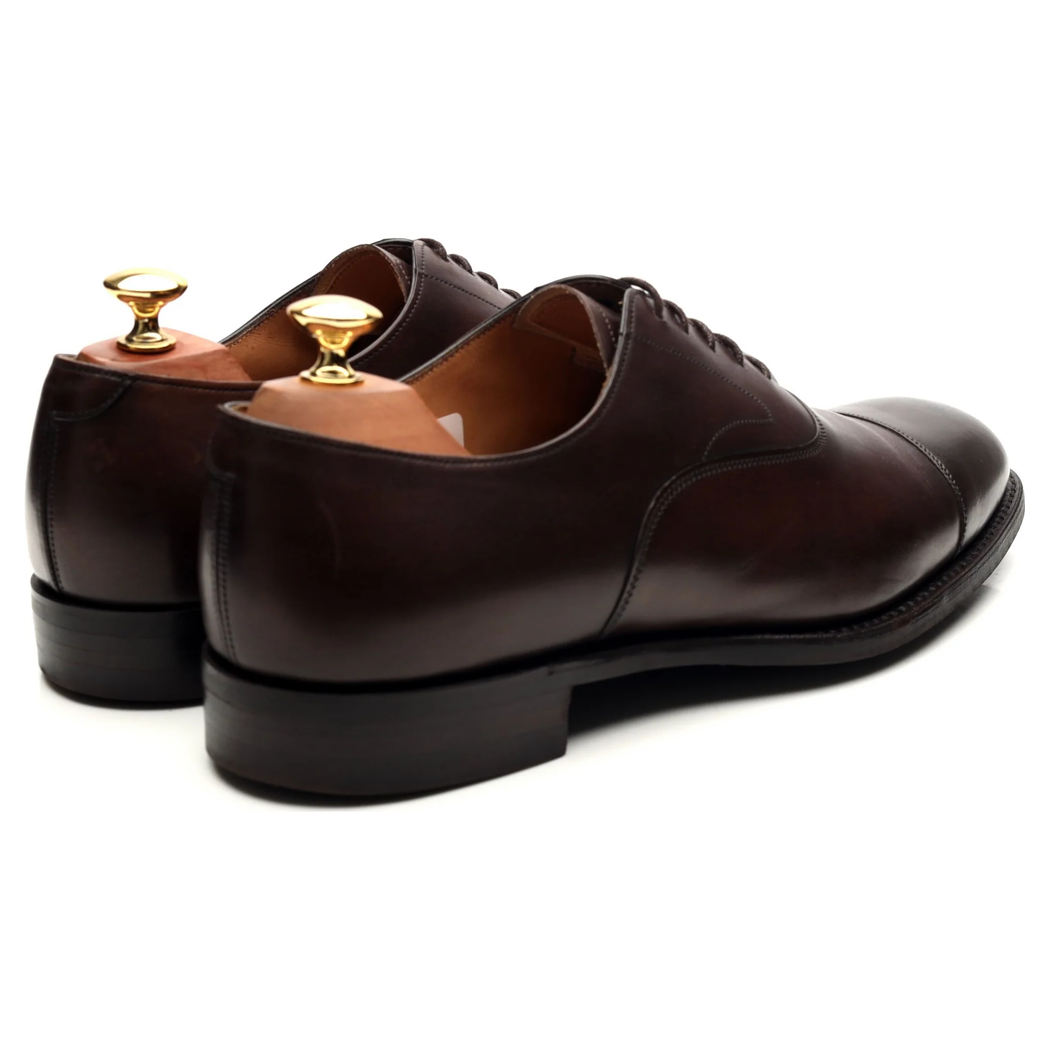 'Alfred' Dark Brown Leather Oxford UK 9 F - Image 5