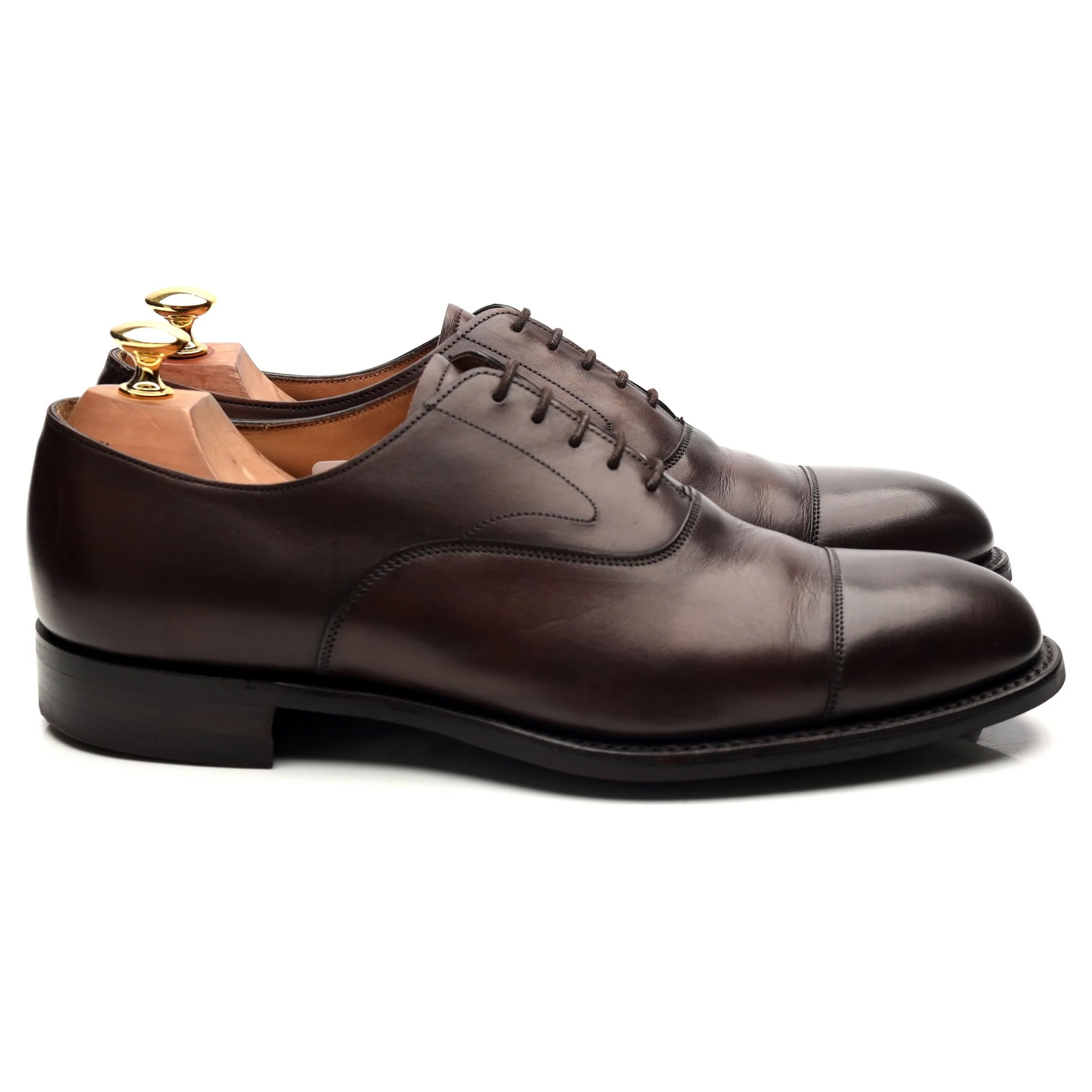 'Alfred' Dark Brown Leather Oxford UK 9 F - Image 6