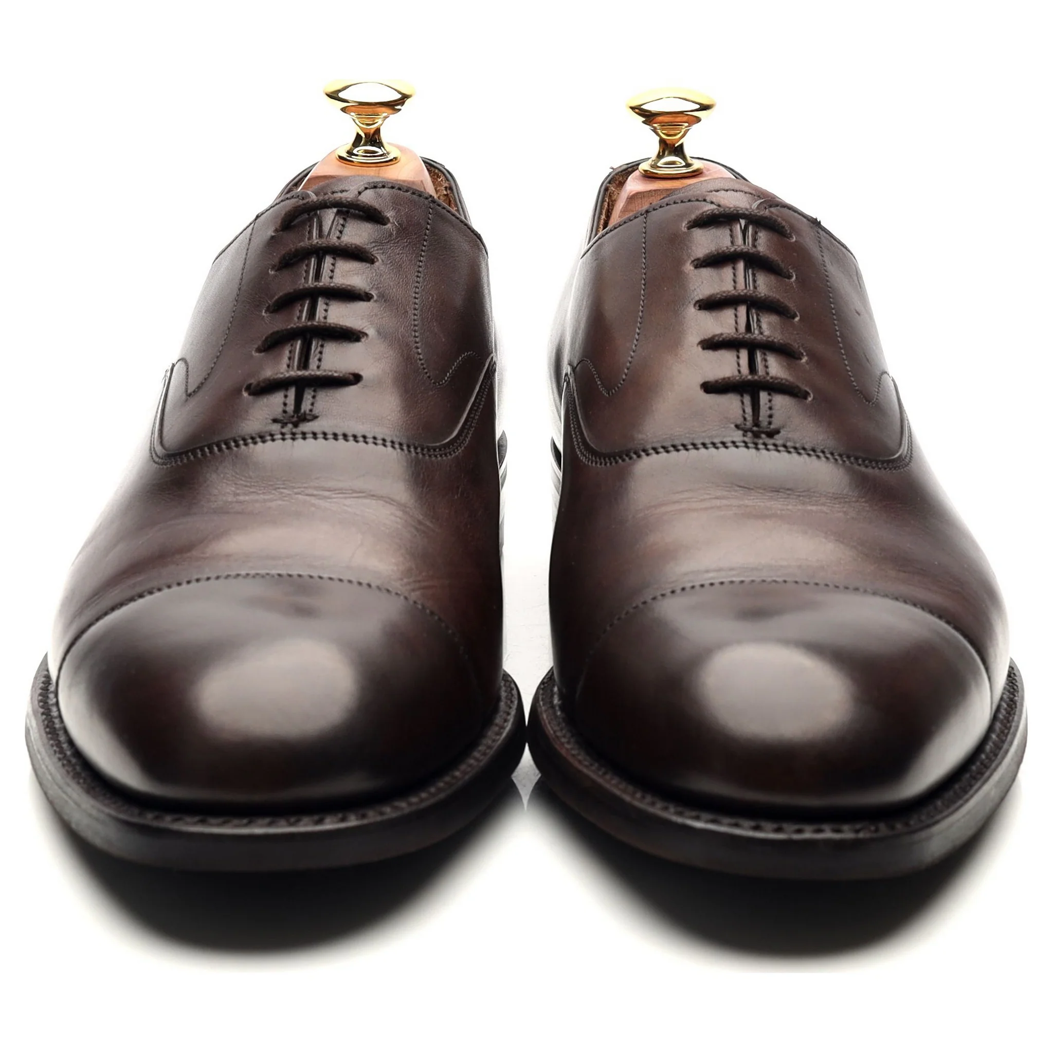 'Alfred' Dark Brown Leather Oxford UK 9 F - Image 8