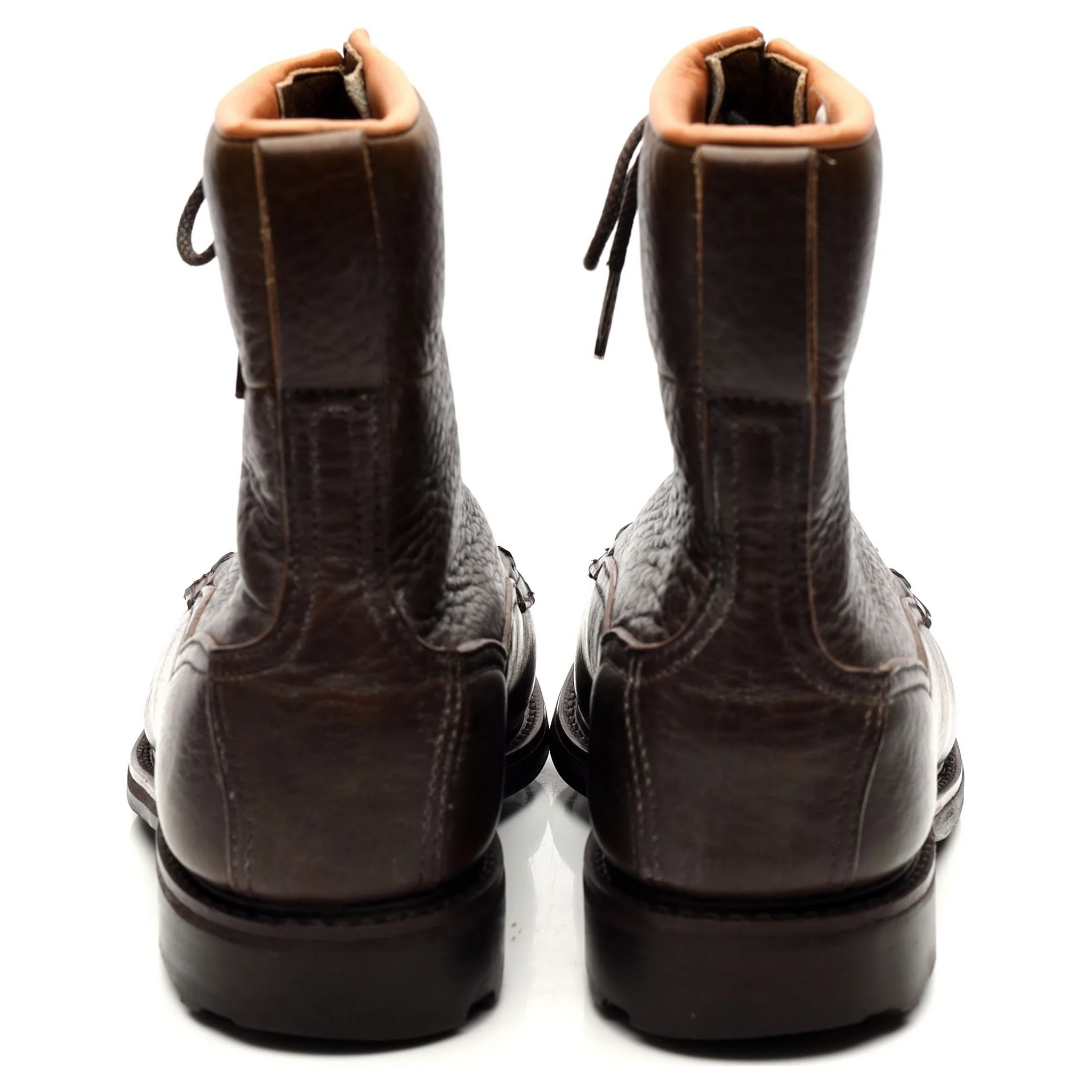 Dark Brown Leather Boots UK 7 F - Image 4