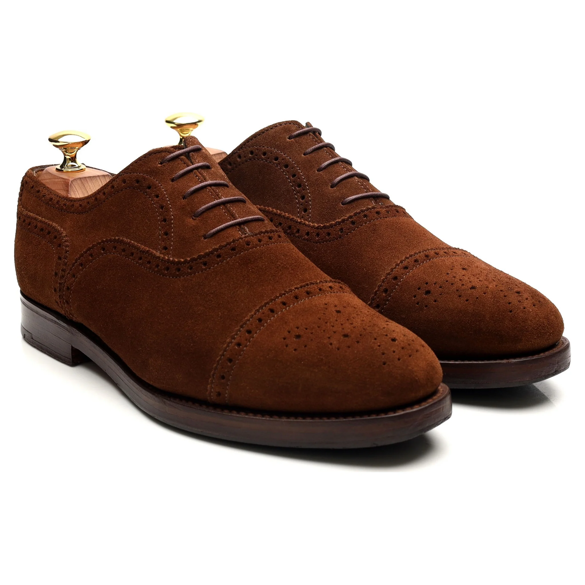 'Cranford 2' Brown Suede Oxford Semi Brogues UK 7.5 G - Image 7