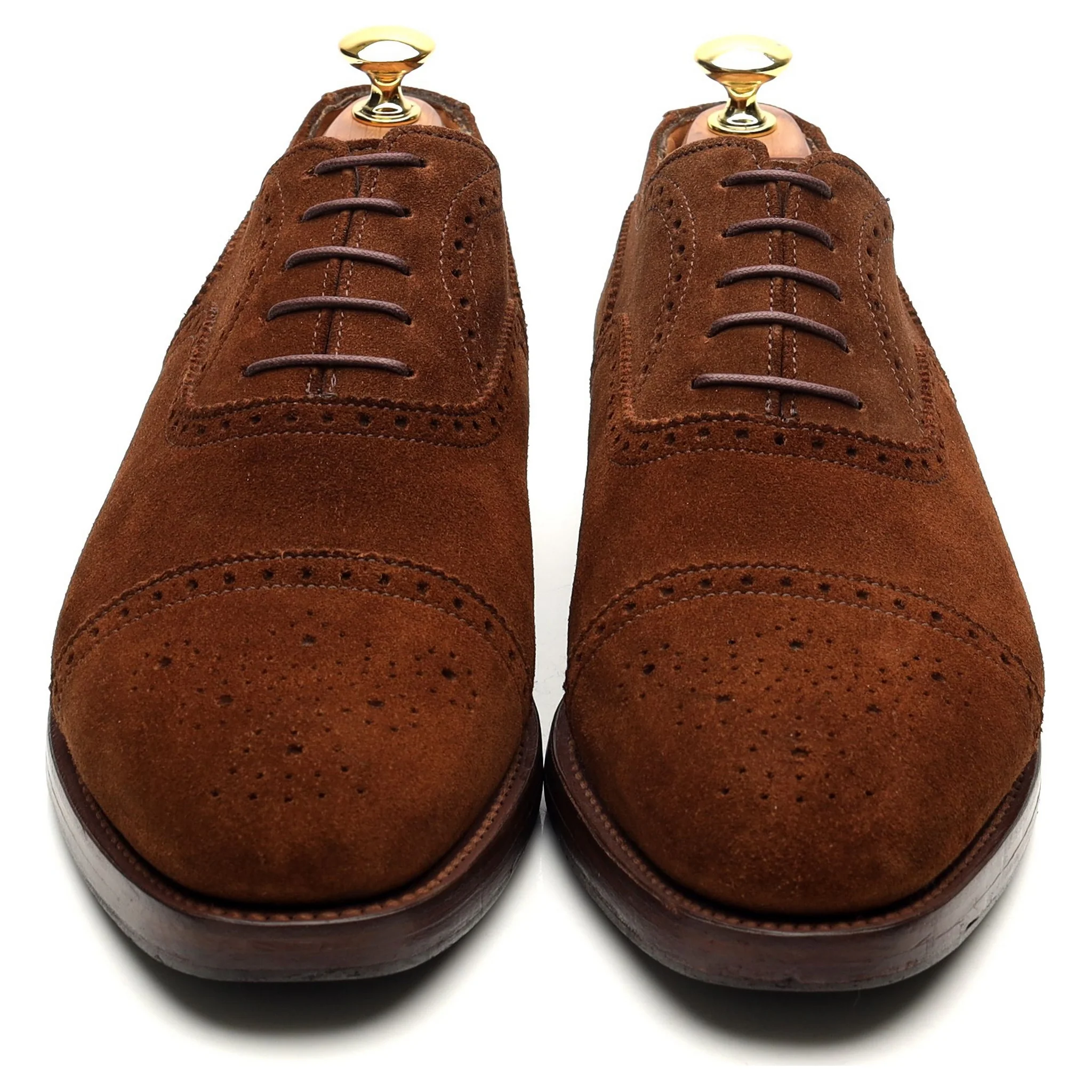 'Cranford 2' Brown Suede Oxford Semi Brogues UK 7.5 G - Image 9