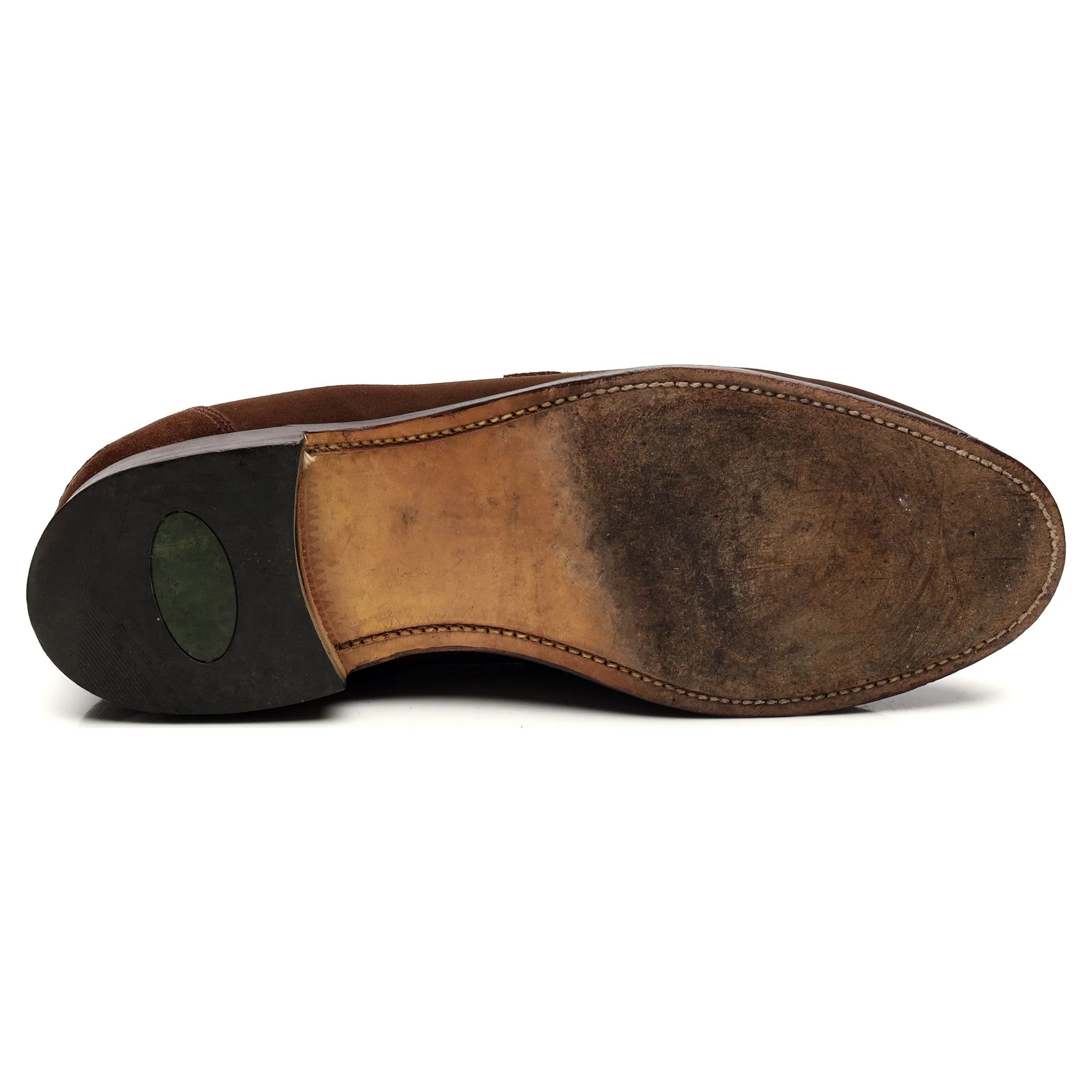 'Exeter' Dark Brown Suede Loafers UK 9 EX - Image 11