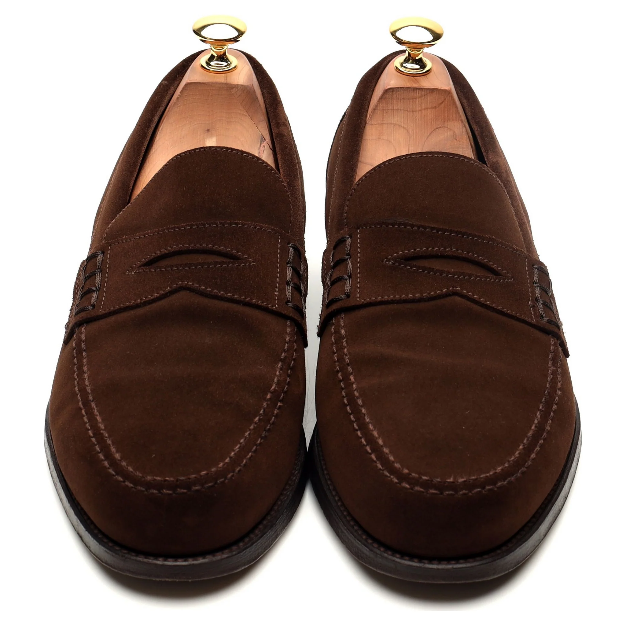 'Exeter' Dark Brown Suede Loafers UK 9 EX - Image 9