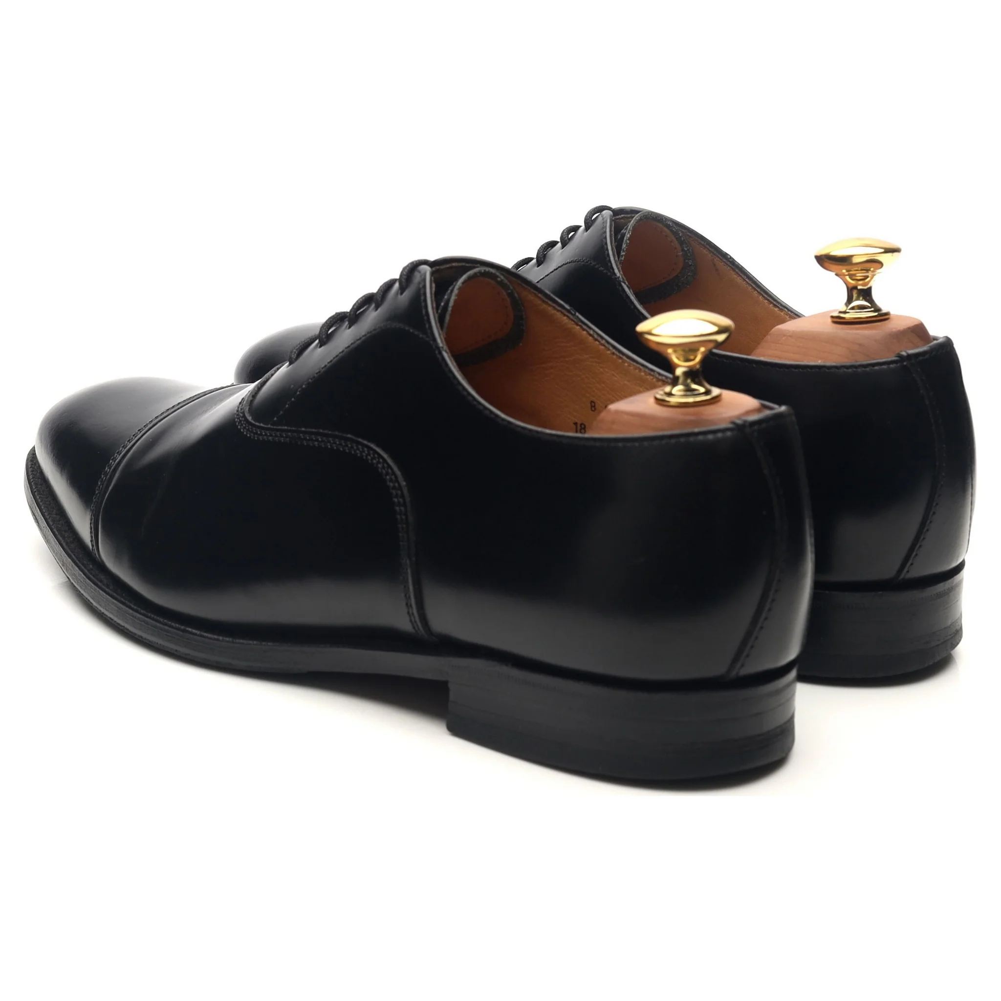 'Epsom' Black Leather Oxford UK 6.5 F - Image 3