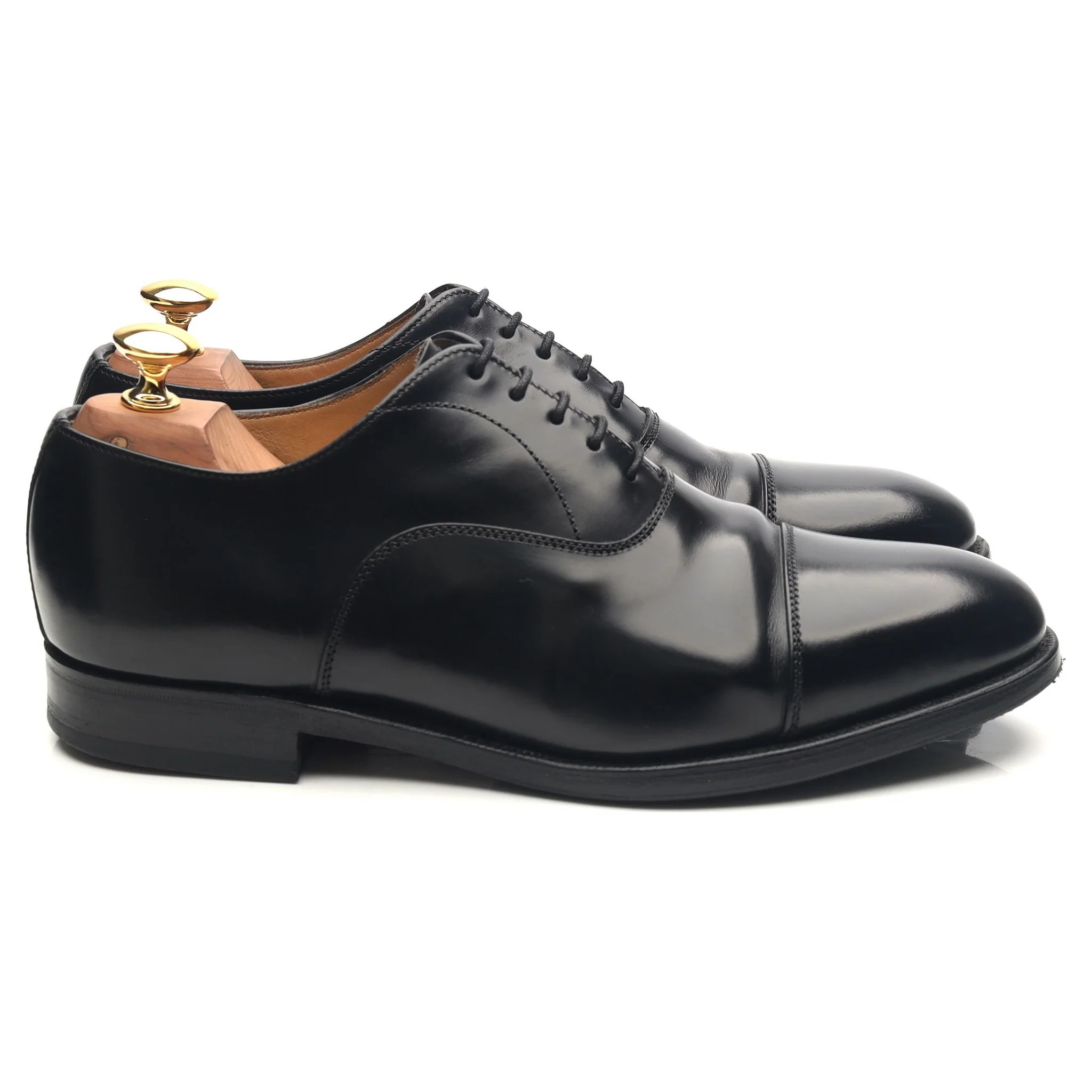 'Epsom' Black Leather Oxford UK 6.5 F - Image 6