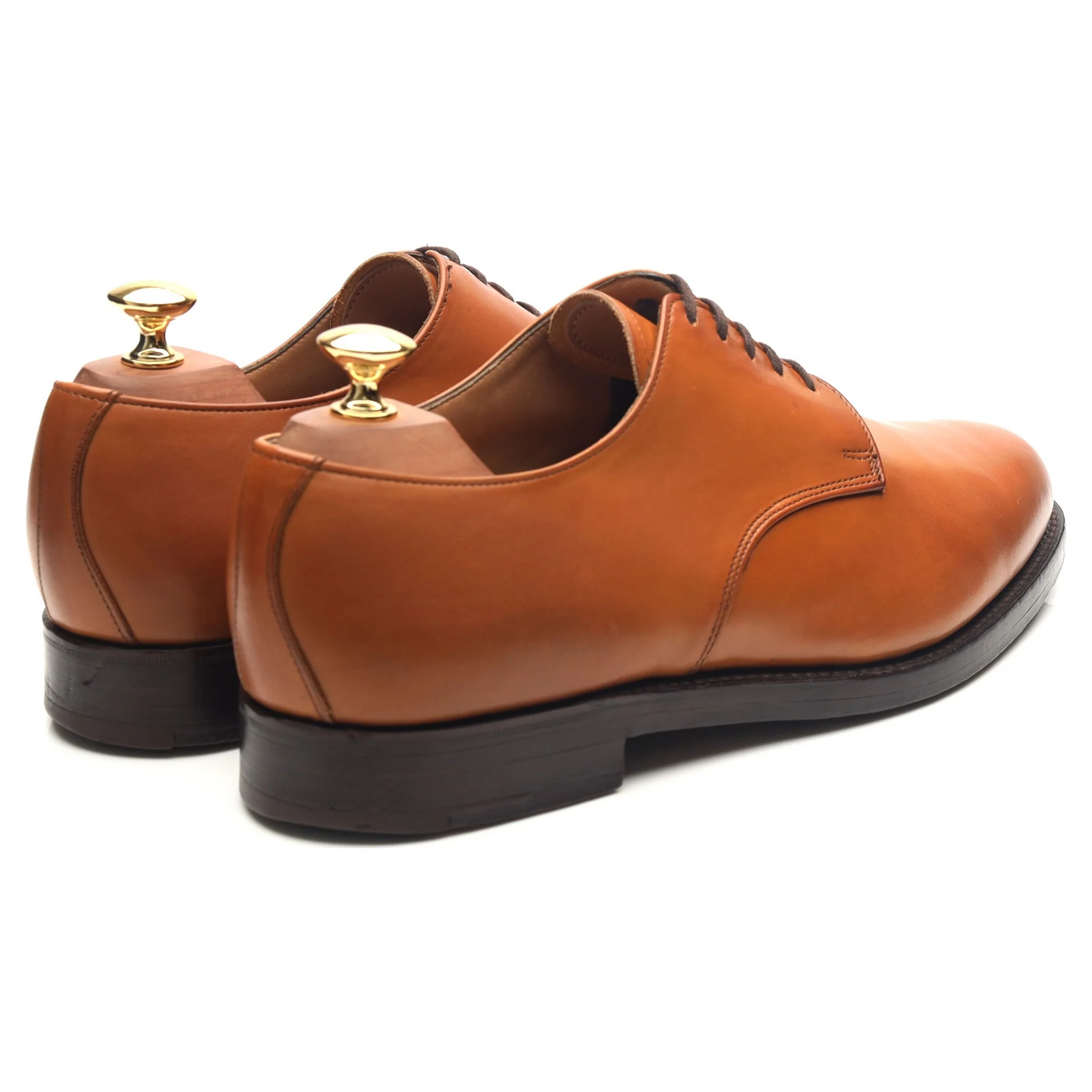 'Harewood' Tan Brown Leather Derby UK 9.5 FX - Image 5