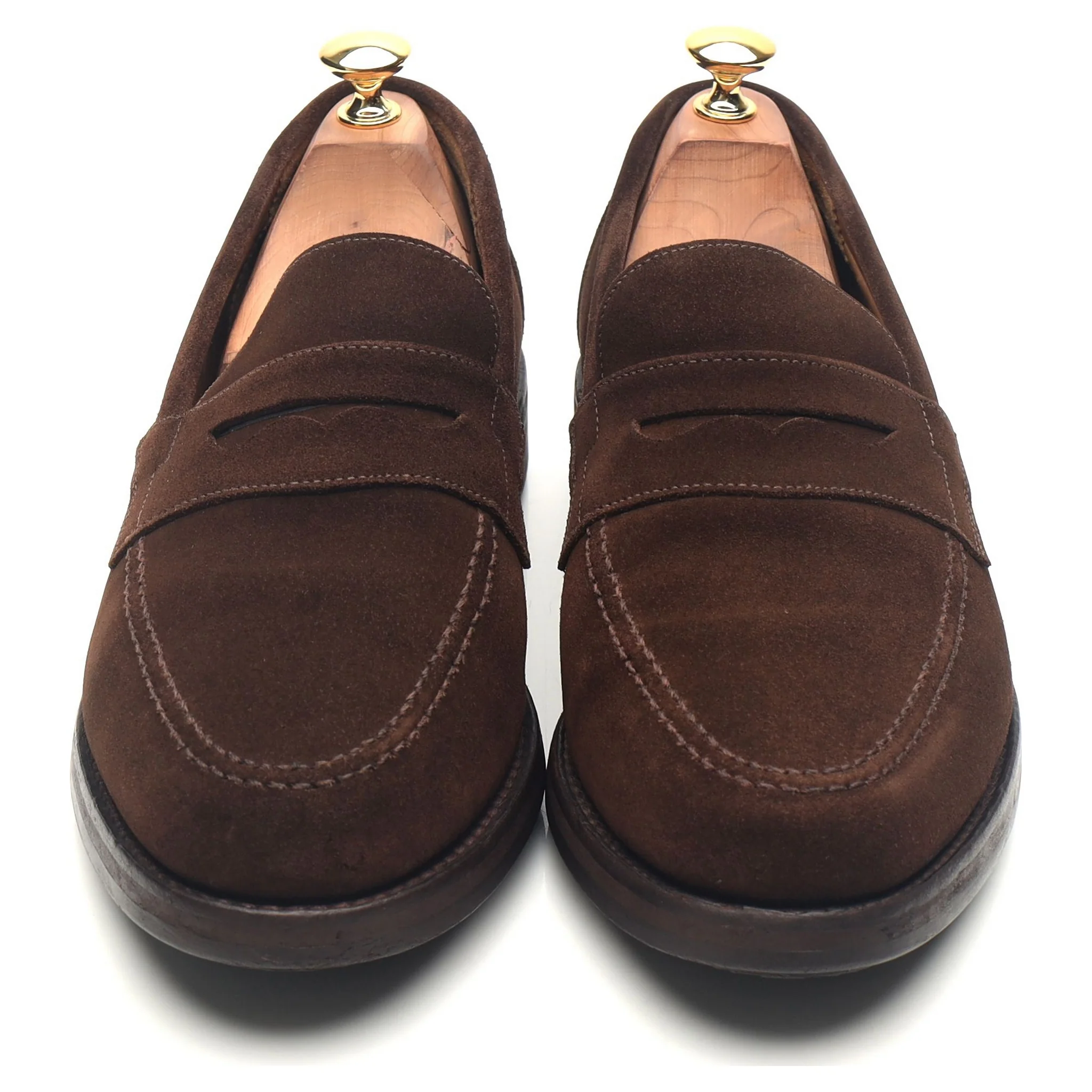 'Hendon' Dark Brown Suede Loafers UK 9 EX - Image 9