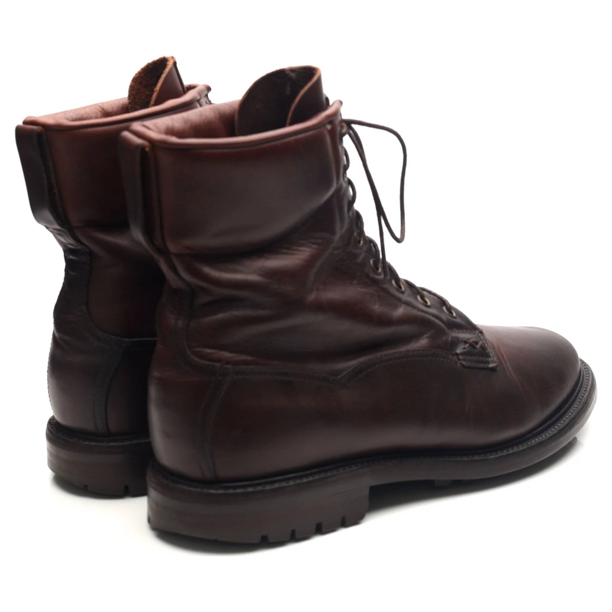 Dark Brown Leather Boots UK 9.5 F - Image 5