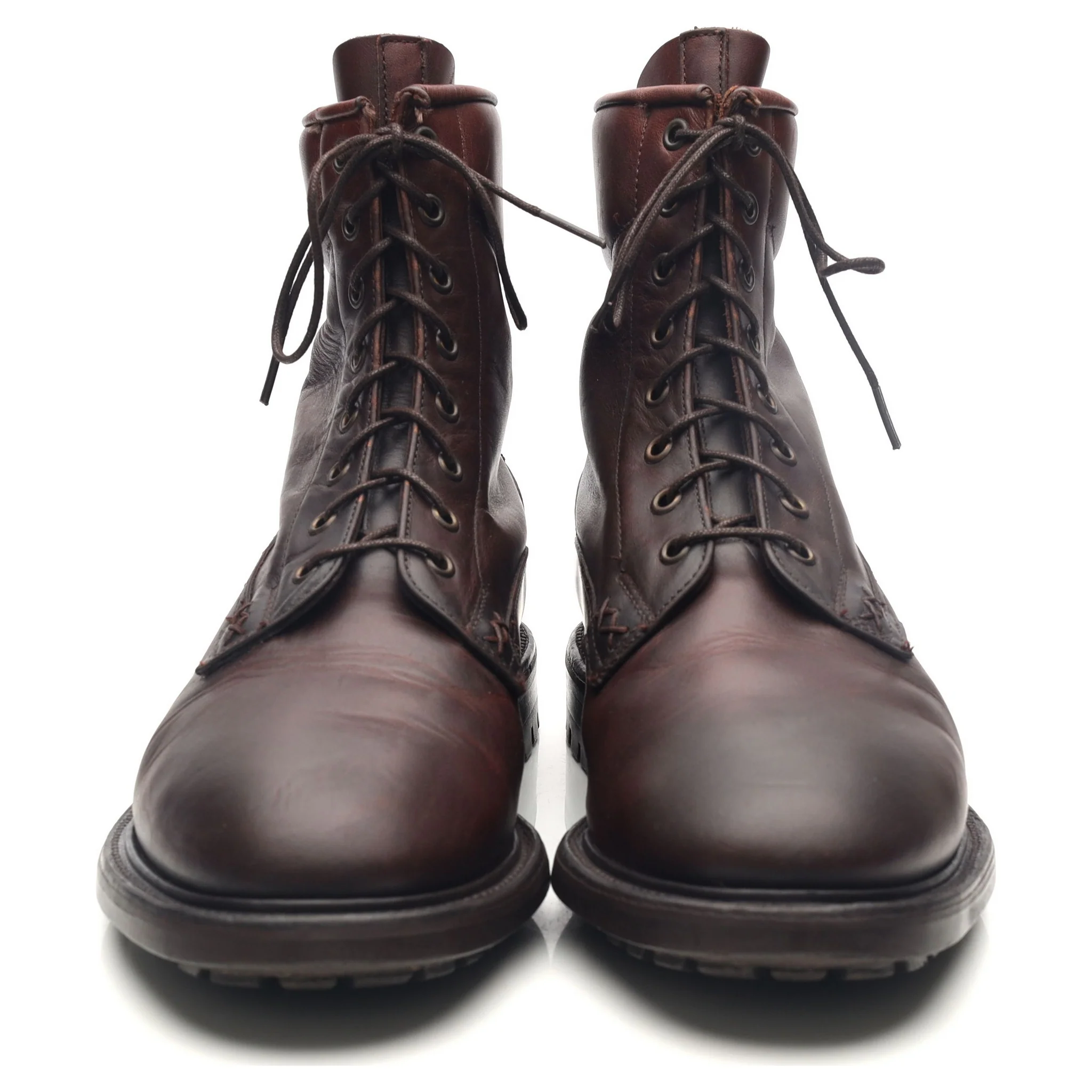 Dark Brown Leather Boots UK 9.5 F - Image 8