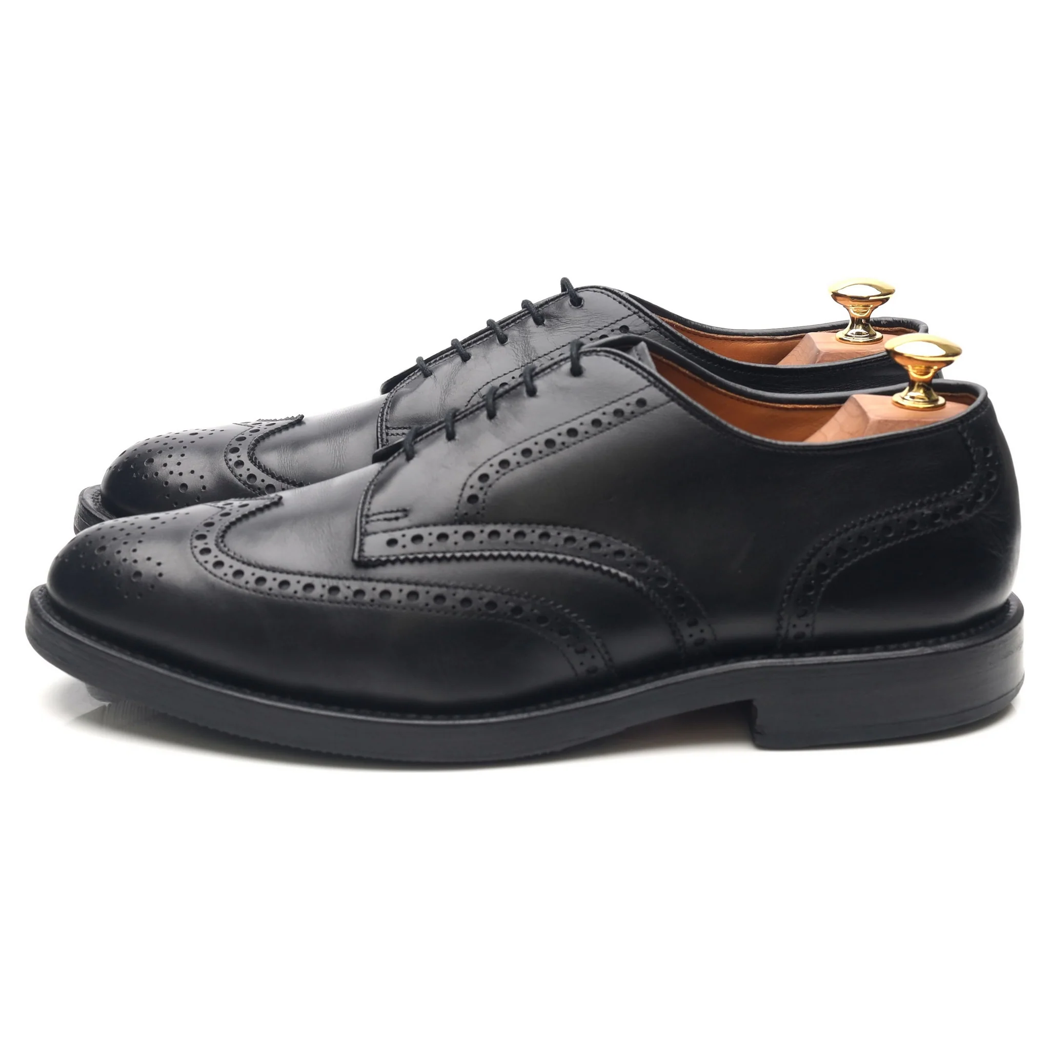 'Auburn' Black Leather Derby Brogues UK 9 US 9.5 E - Image 2