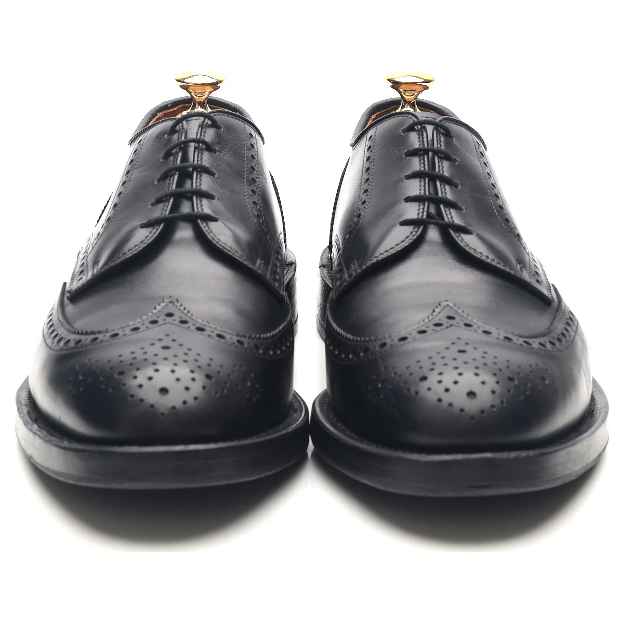 'Auburn' Black Leather Derby Brogues UK 9 US 9.5 E - Image 8