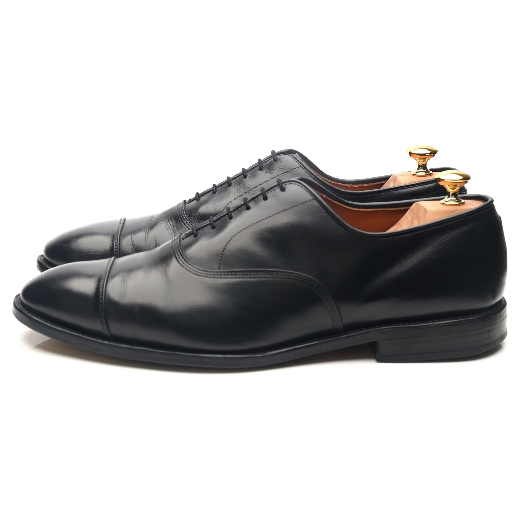 'Park Avenue' Black Leather Oxford UK 11.5 US 12 E - Image 2