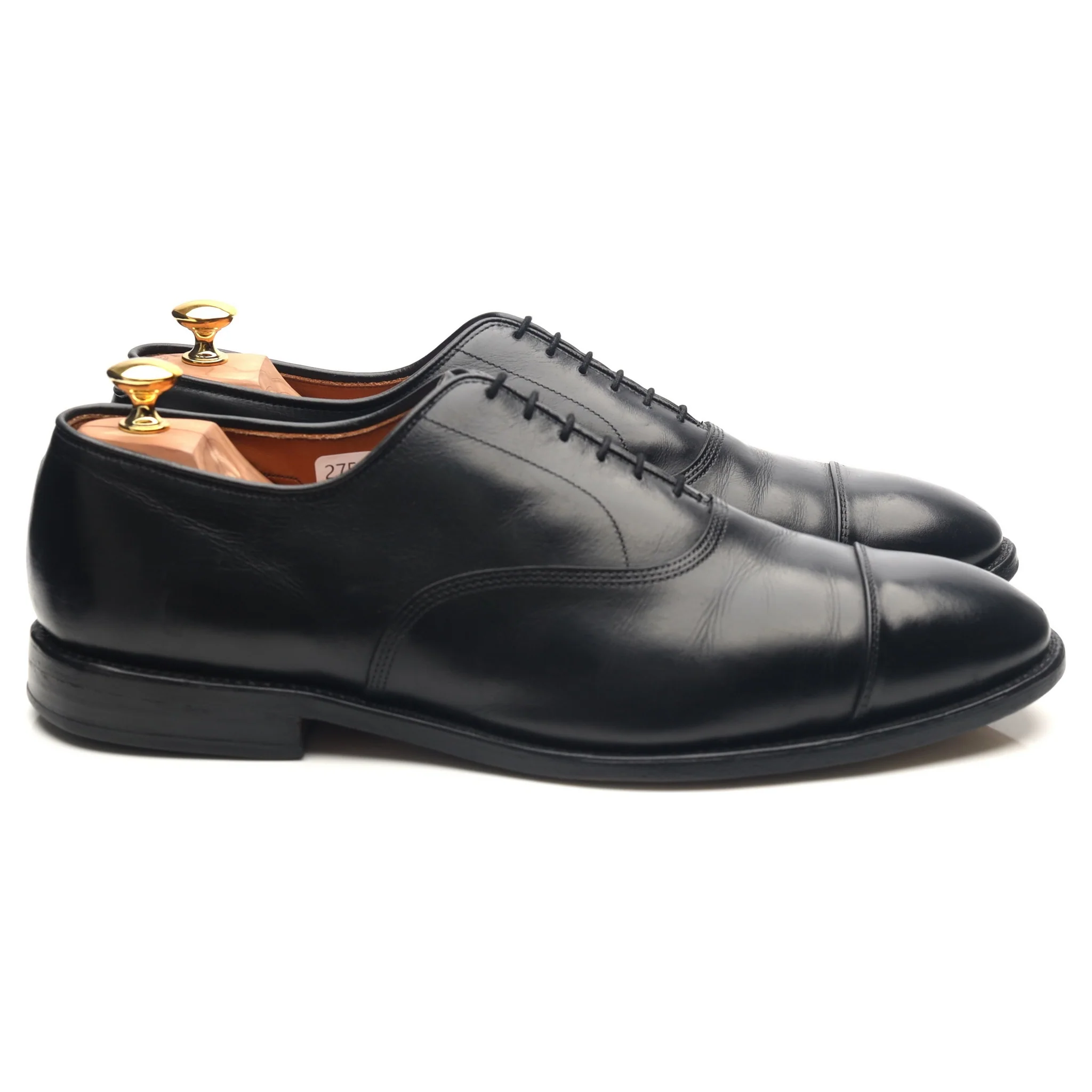 'Park Avenue' Black Leather Oxford UK 11.5 US 12 E - Image 6