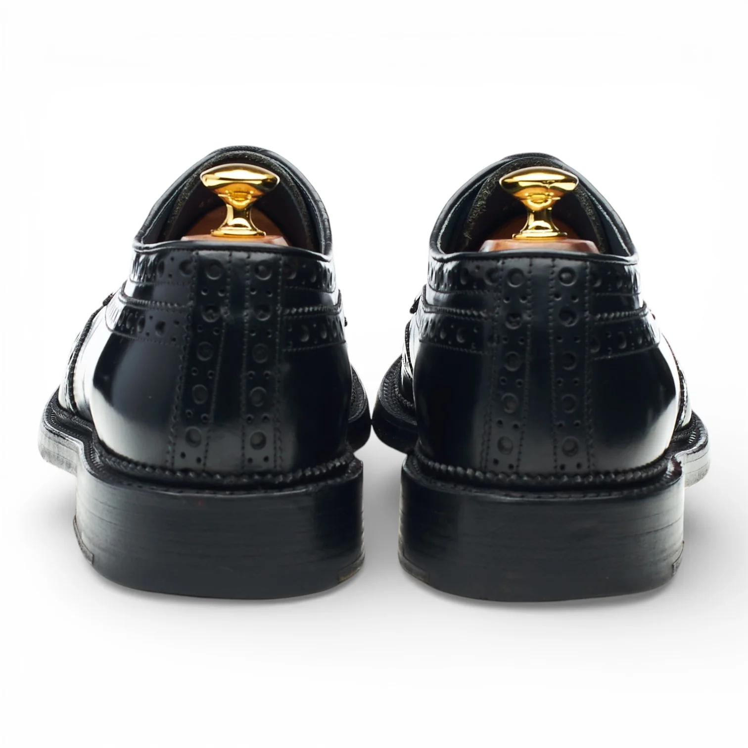 'Anderson' Black Leather Derby Brogues UK 10 F - Image 4