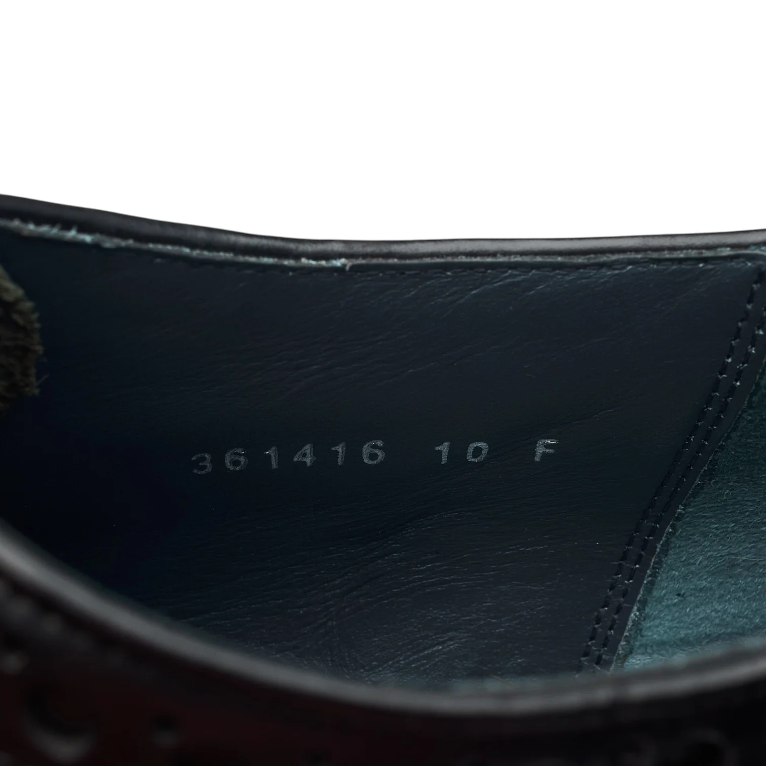 'Anderson' Black Leather Derby Brogues UK 10 F - Image 7