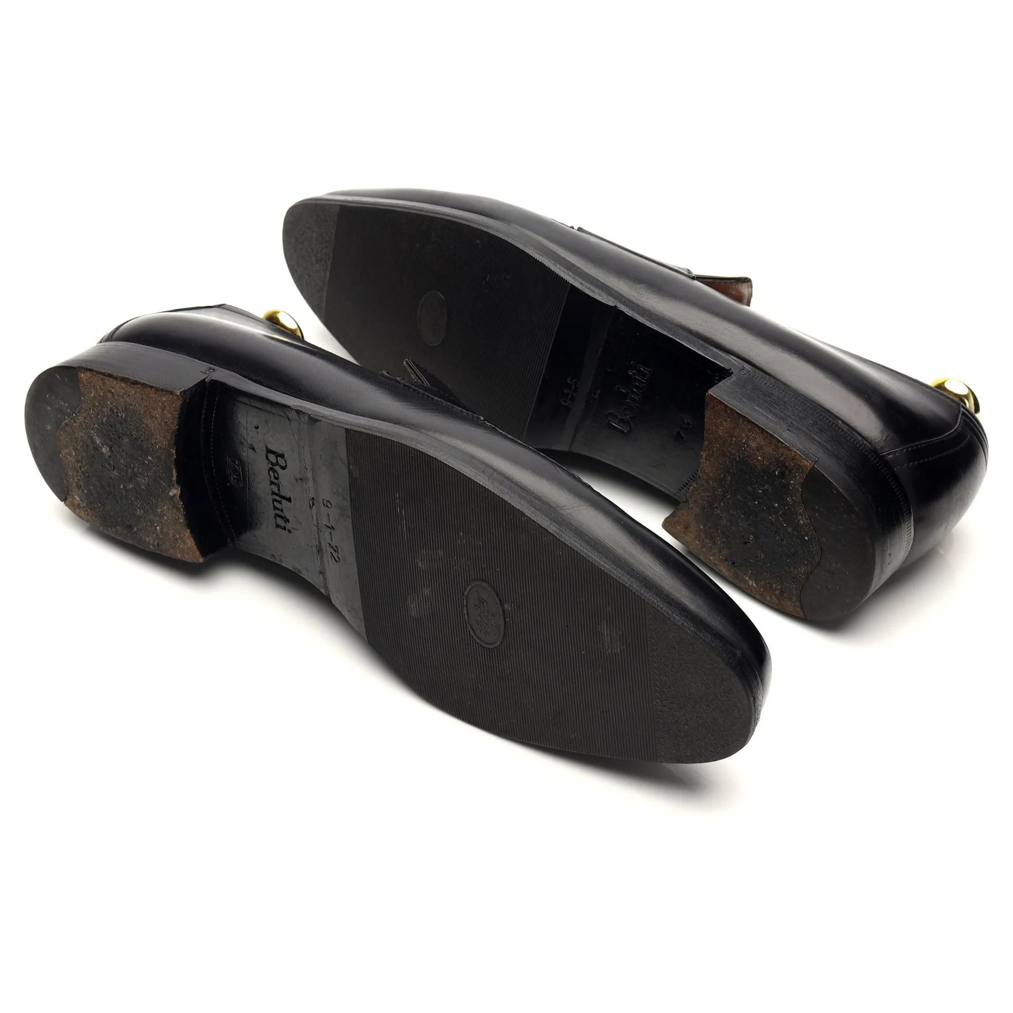 'Andy' Black Leather Loafers UK 7.5 - Image 5