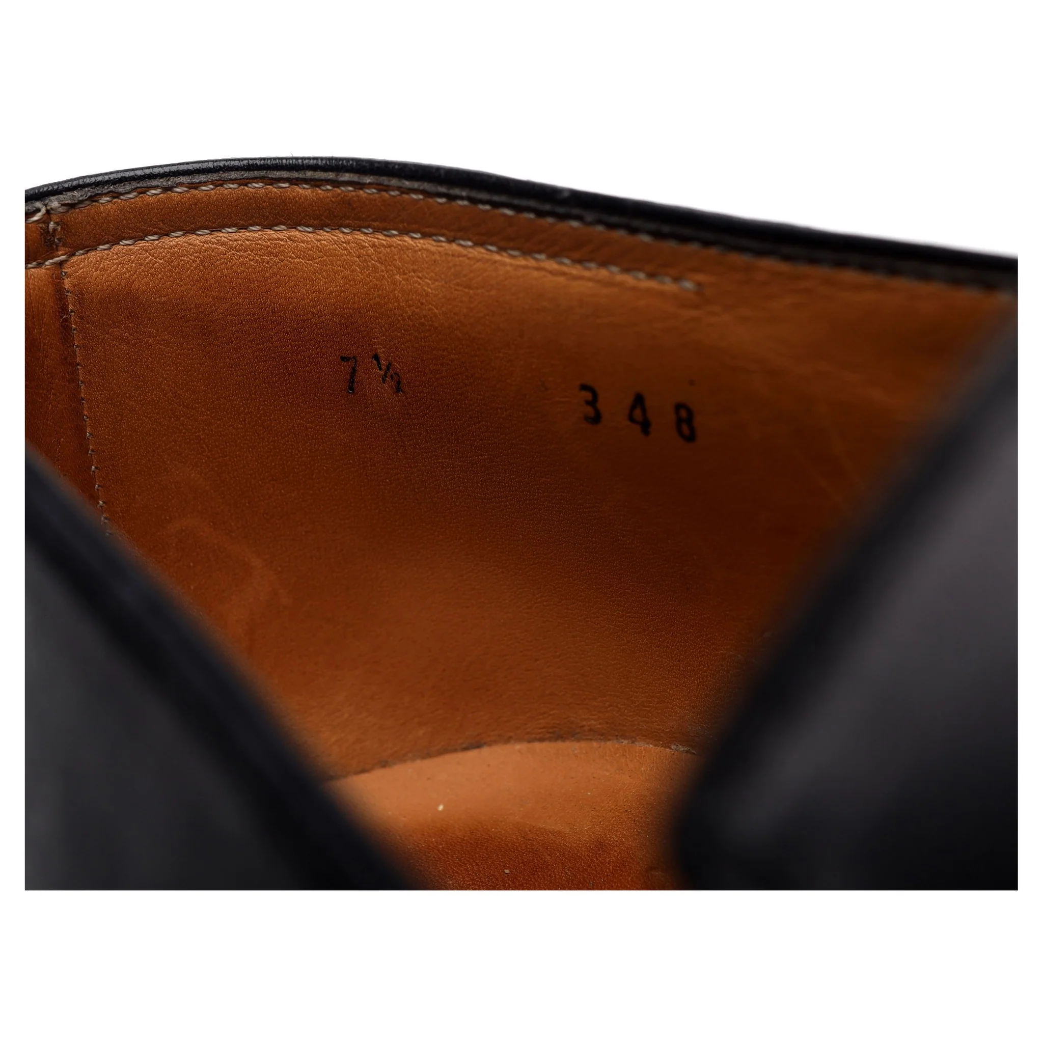 'Andy' Black Leather Loafers UK 7.5 - Image 7