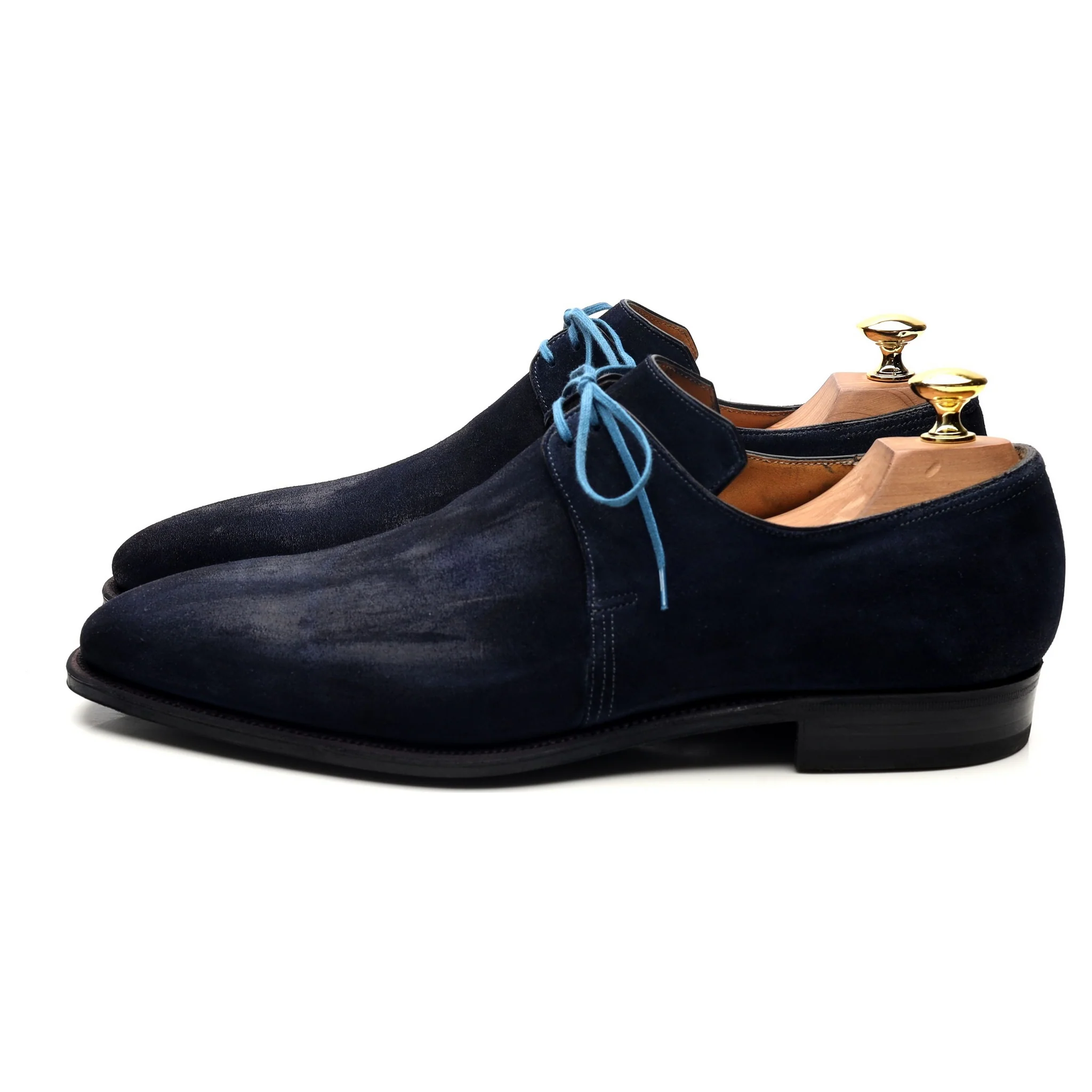 'Arca' Navy Blue Suede Derby UK 8 E - Image 2