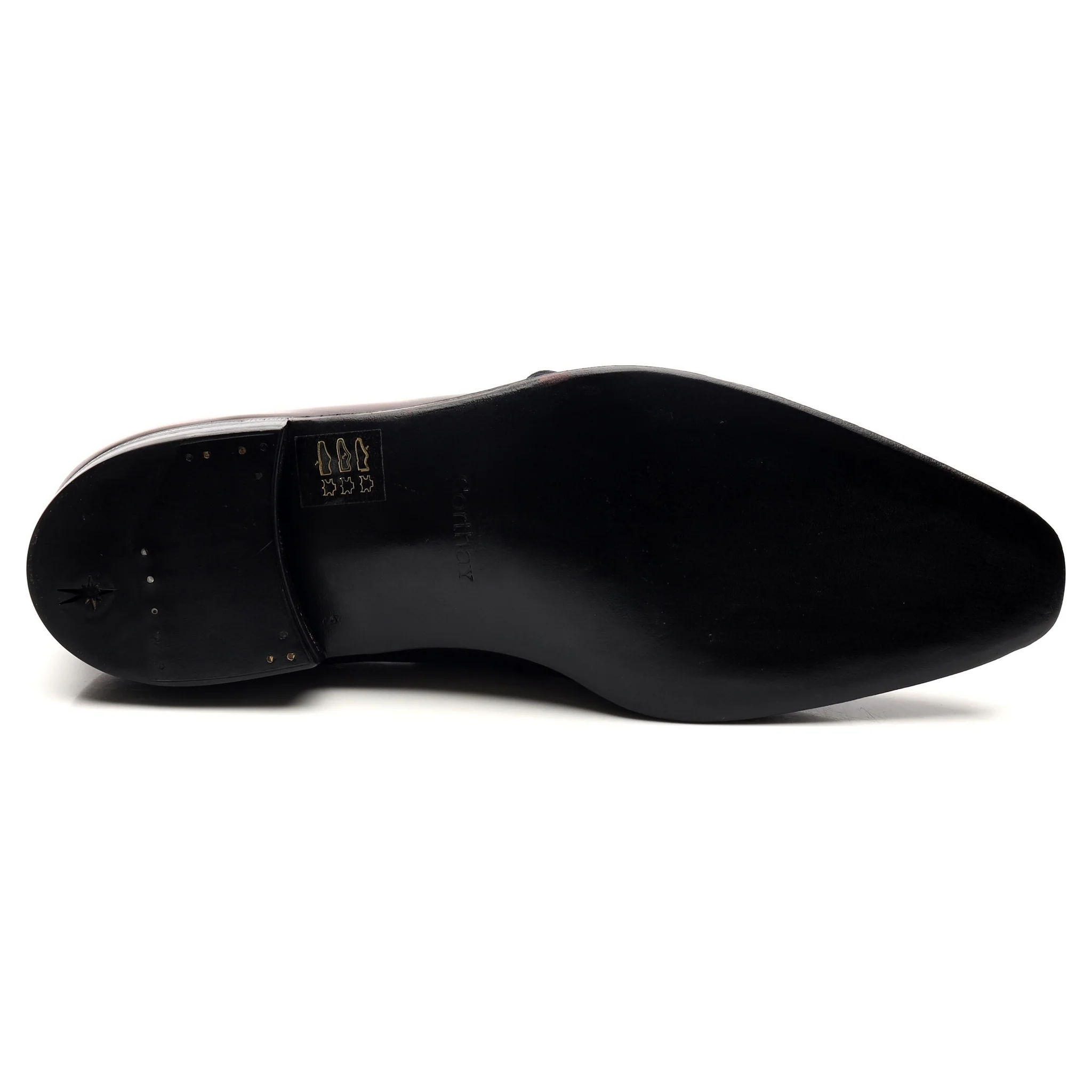 'Arca' Black Red Leather Derby UK 7 - Image 11