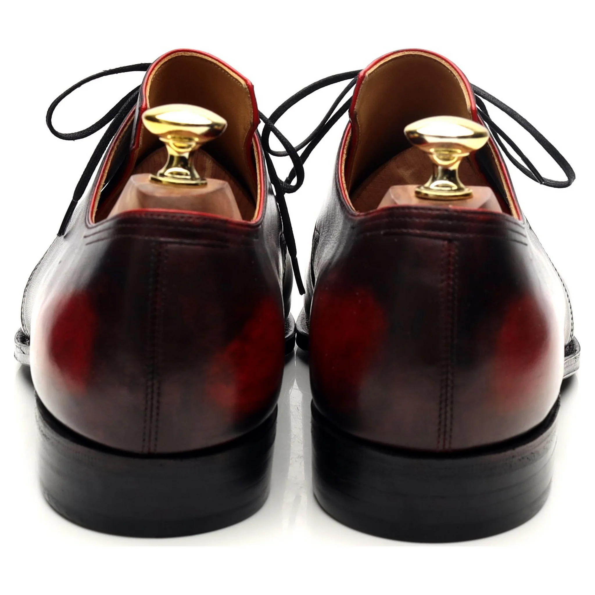 'Arca' Black Red Leather Derby UK 7 - Image 4