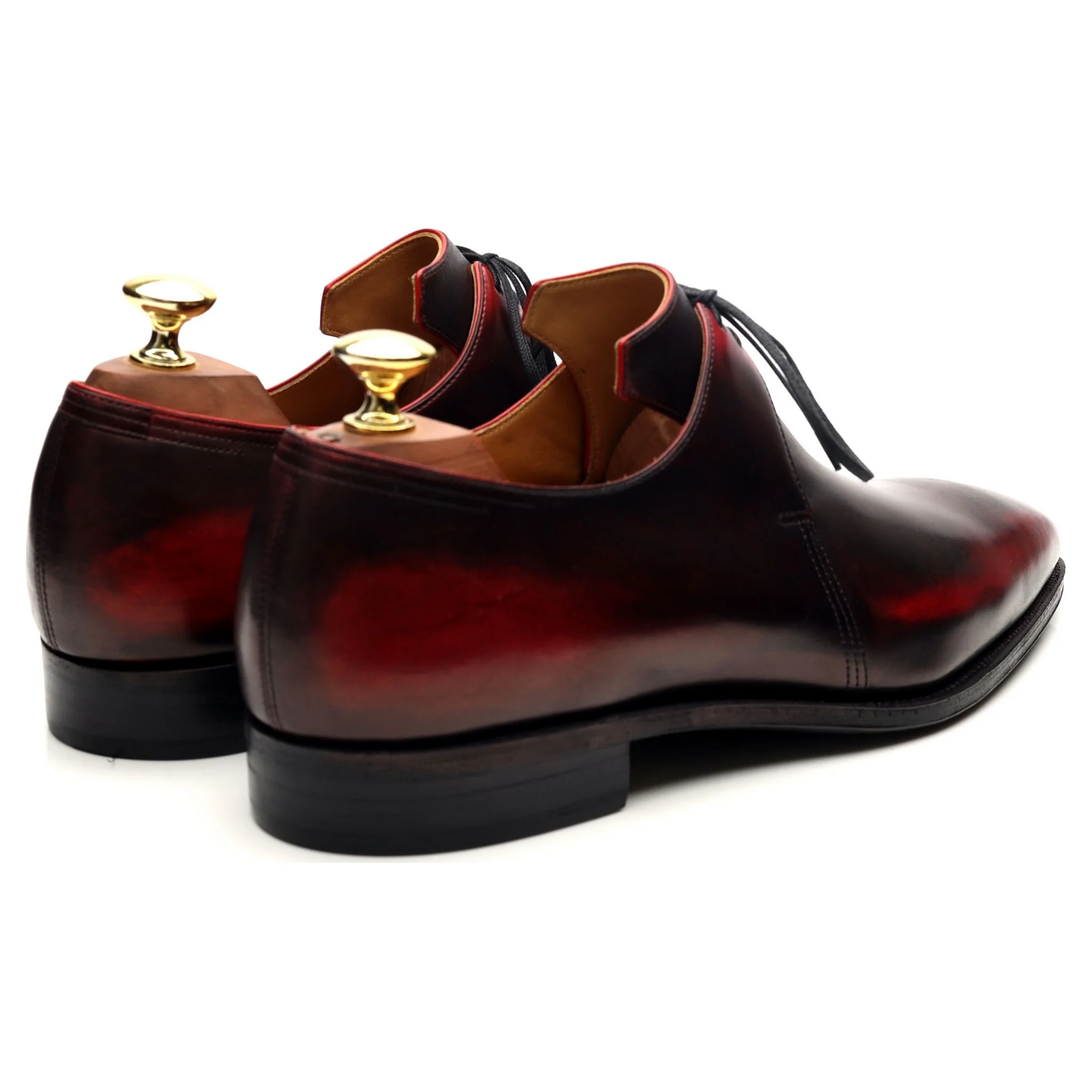 'Arca' Black Red Leather Derby UK 7 - Image 5