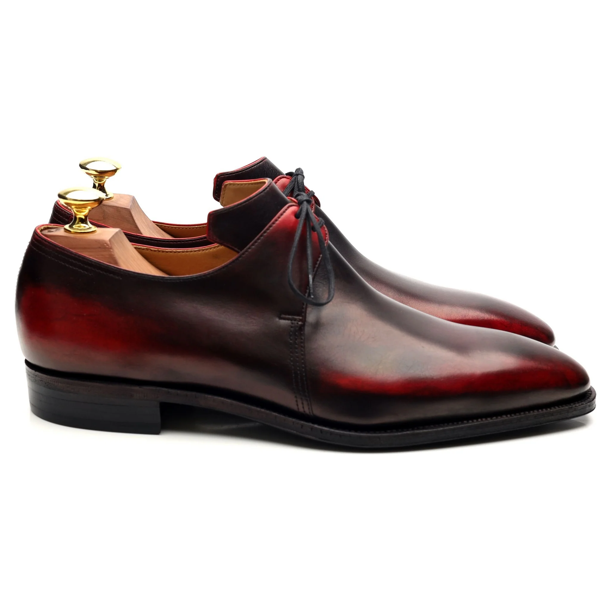 'Arca' Black Red Leather Derby UK 7 - Image 6