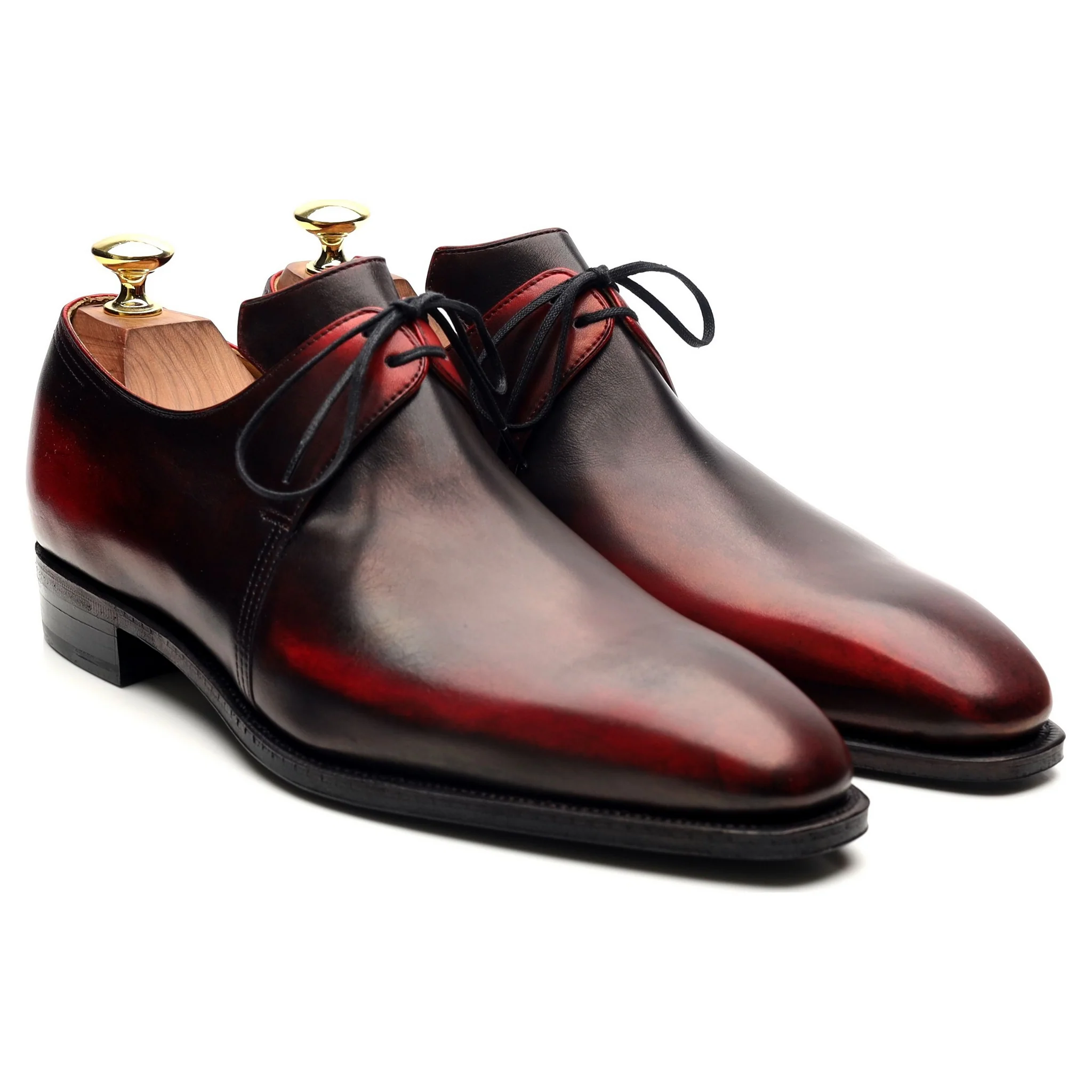 'Arca' Black Red Leather Derby UK 7 - Image 7