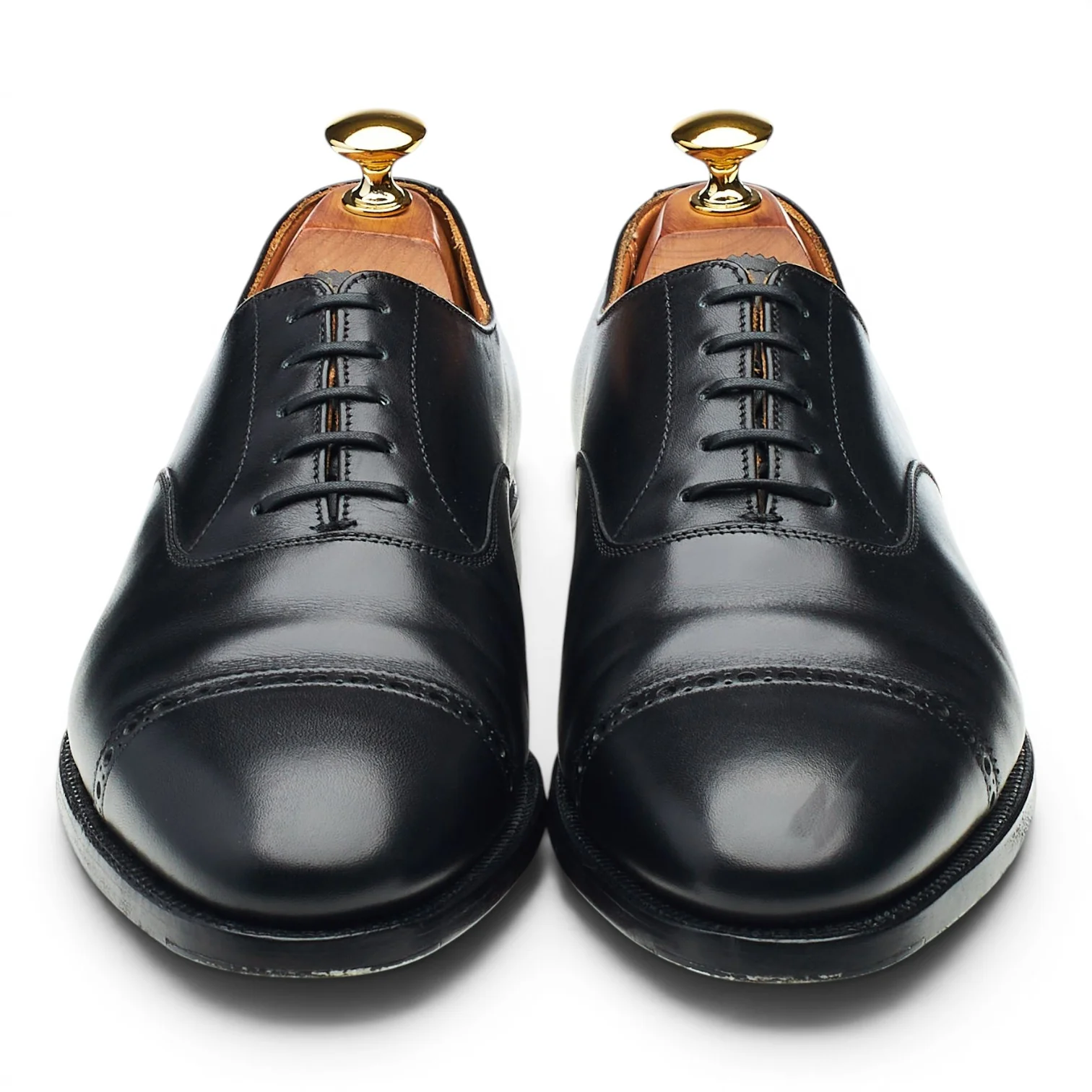 'Arden' Black Leather Oxford Brogues UK 6.5 E - Image 2