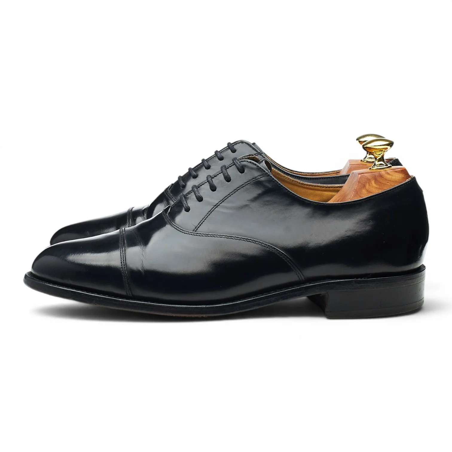 'Arnold' Black Leather Oxford UK 7.5 G - Image 3