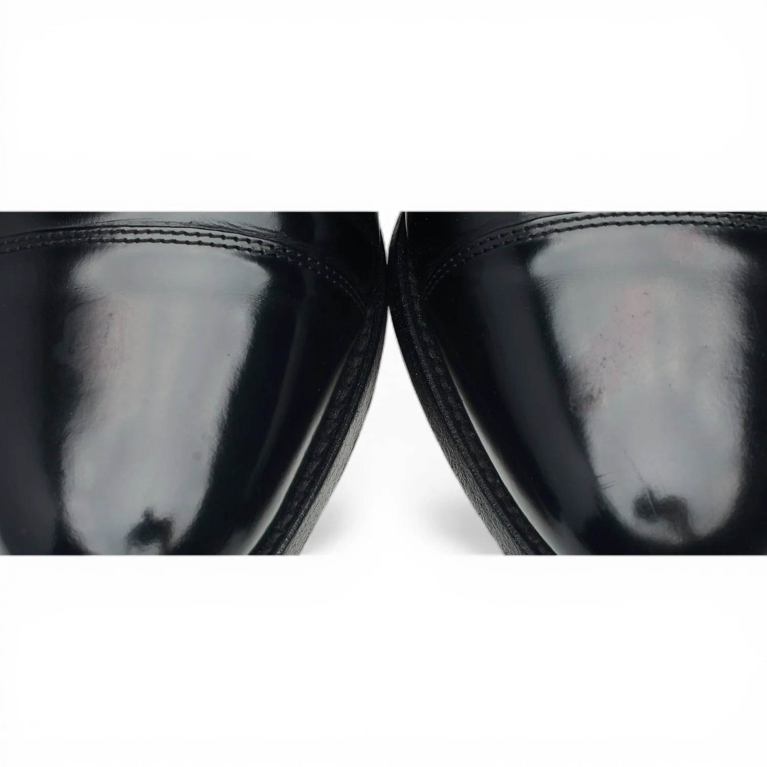 'Arnold' Black Leather Oxford UK 8 G - Image 6