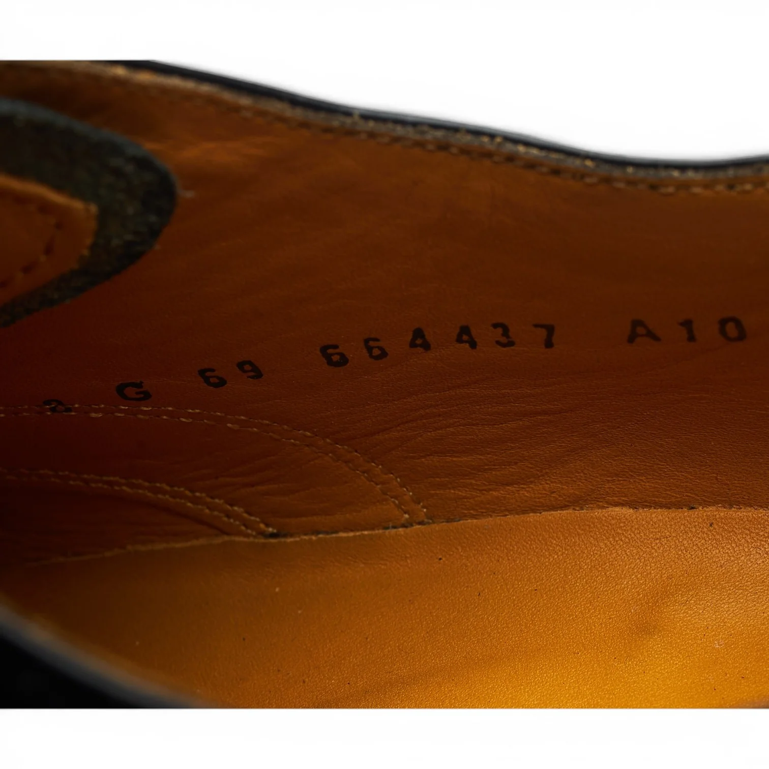 'Arnold' Black Leather Oxford UK 8 G - Image 8