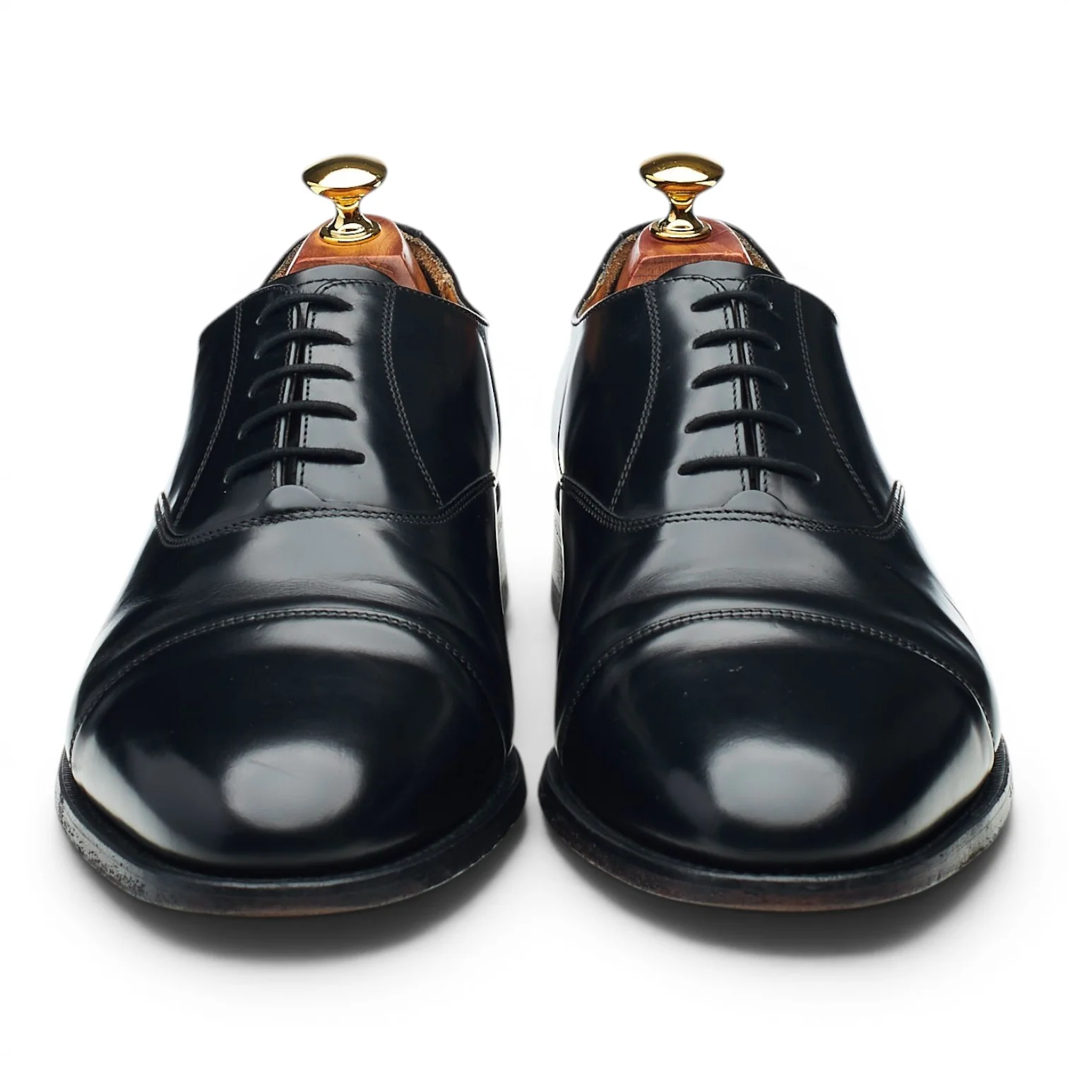 'Arnold' Black Leather Oxford UK 9.5 G - Image 2