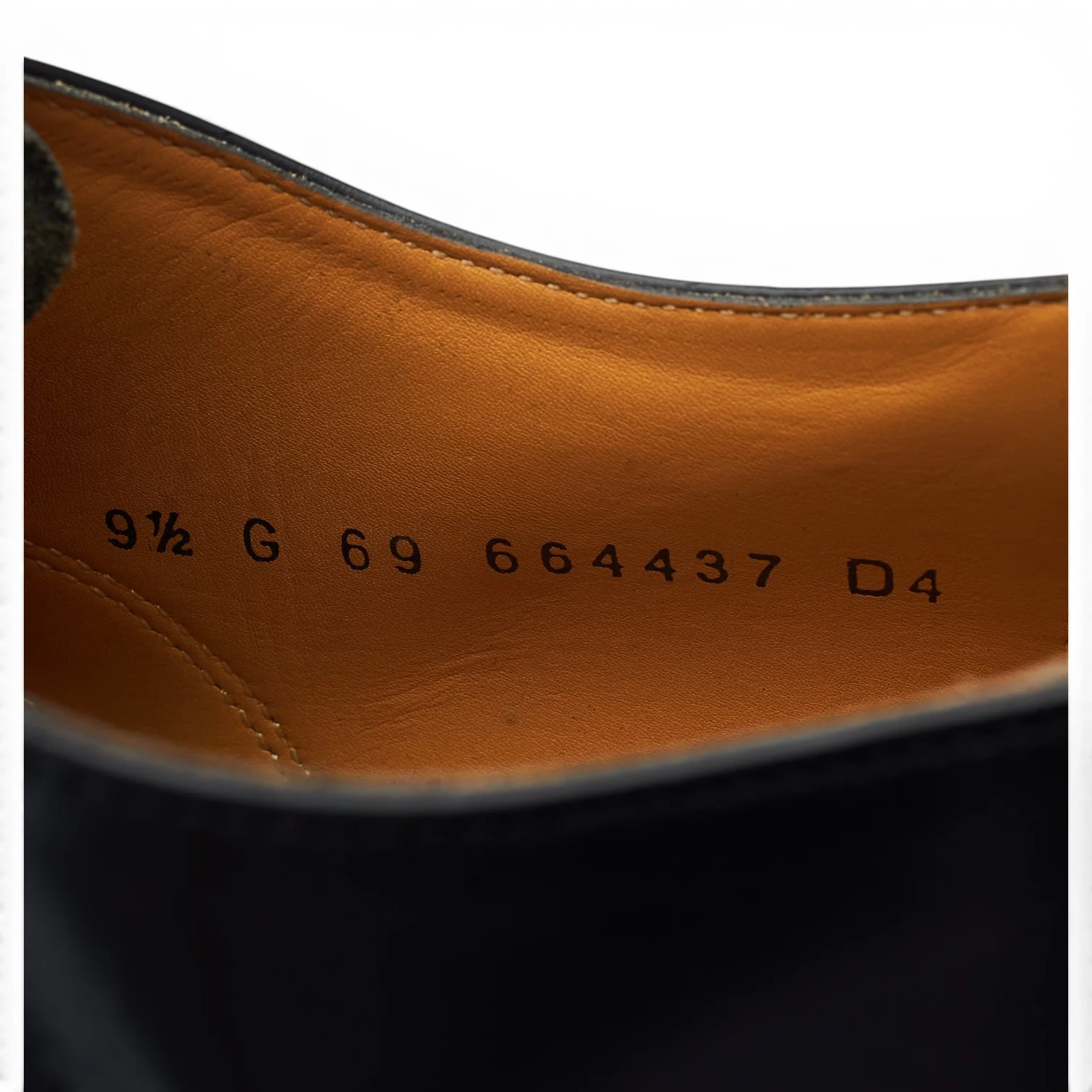 'Arnold' Black Leather Oxford UK 9.5 G - Image 7