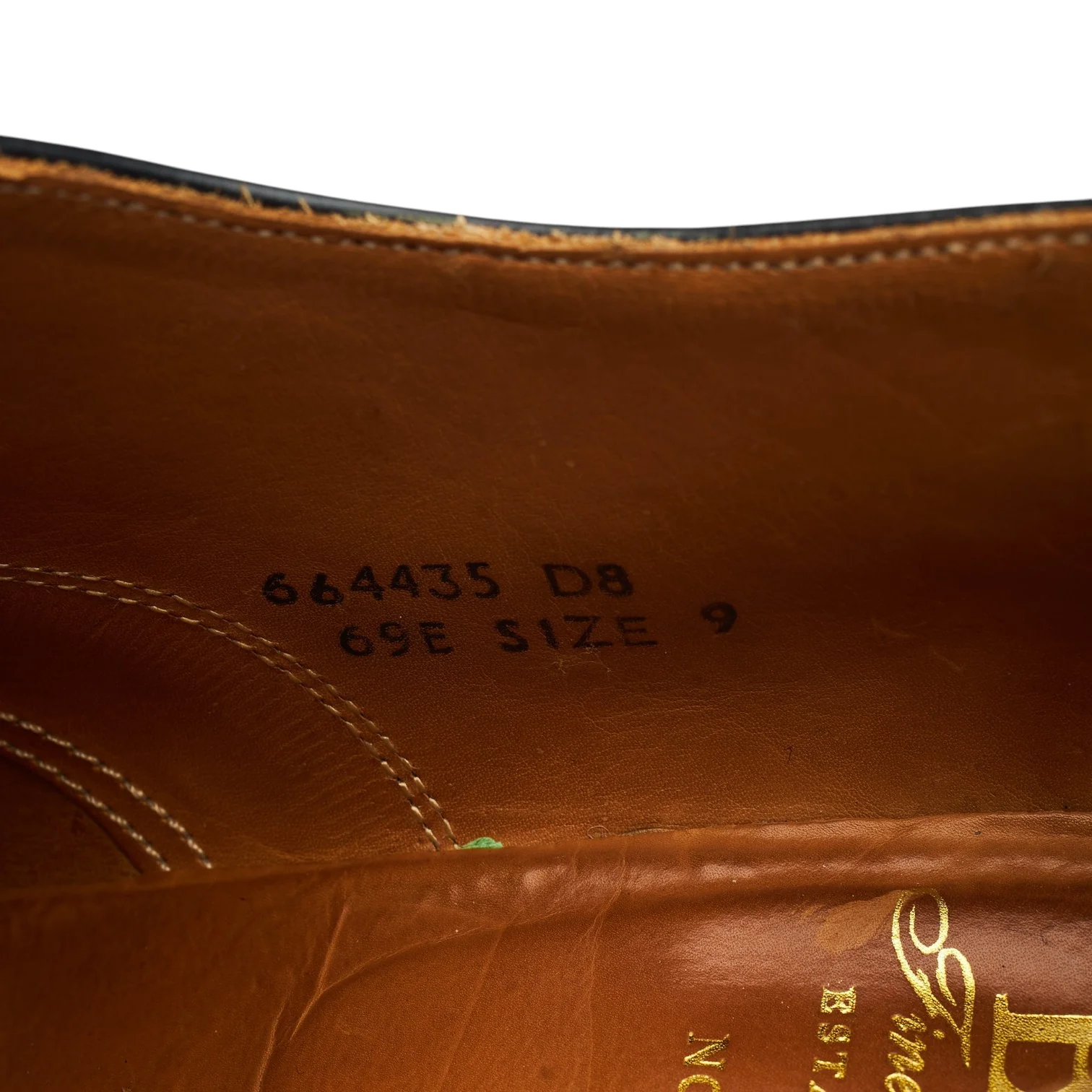 'Arnold' Black Leather Oxford UK 9 E - Image 7