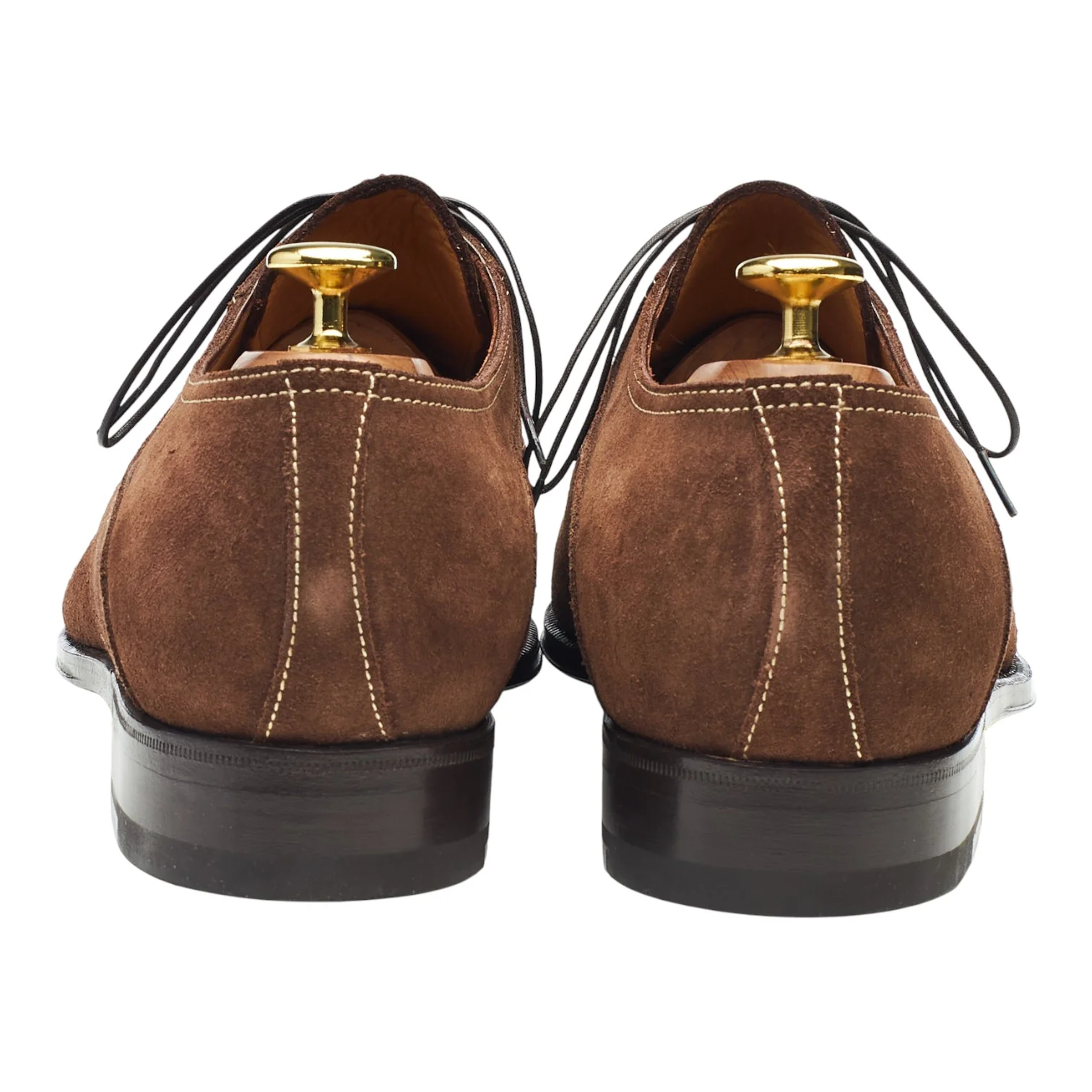 'Art. 3989' Brown Suede Apron Derby UK 8.5 F - Image 4