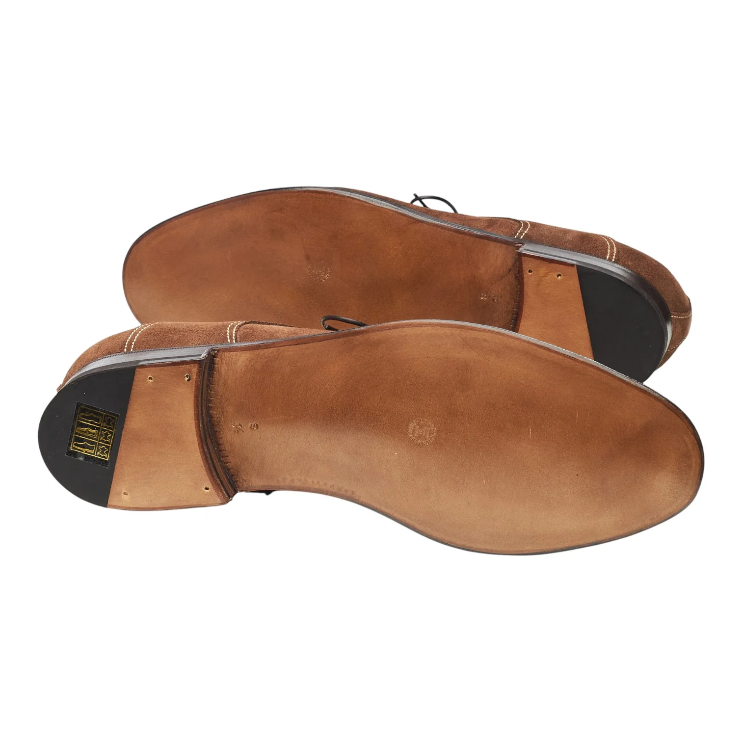 'Art. 3989' Brown Suede Apron Derby UK 8.5 F - Image 5