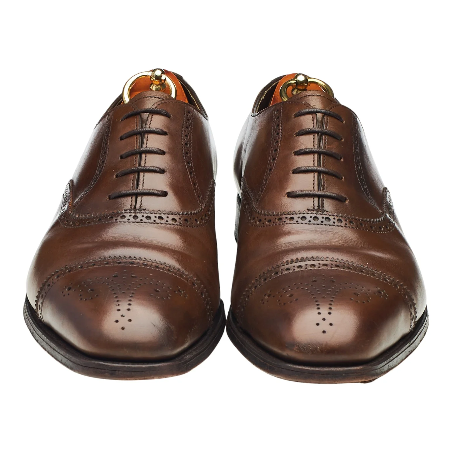 'Asquith' Brown Leather Oxford Brogues UK 9 F - Image 2