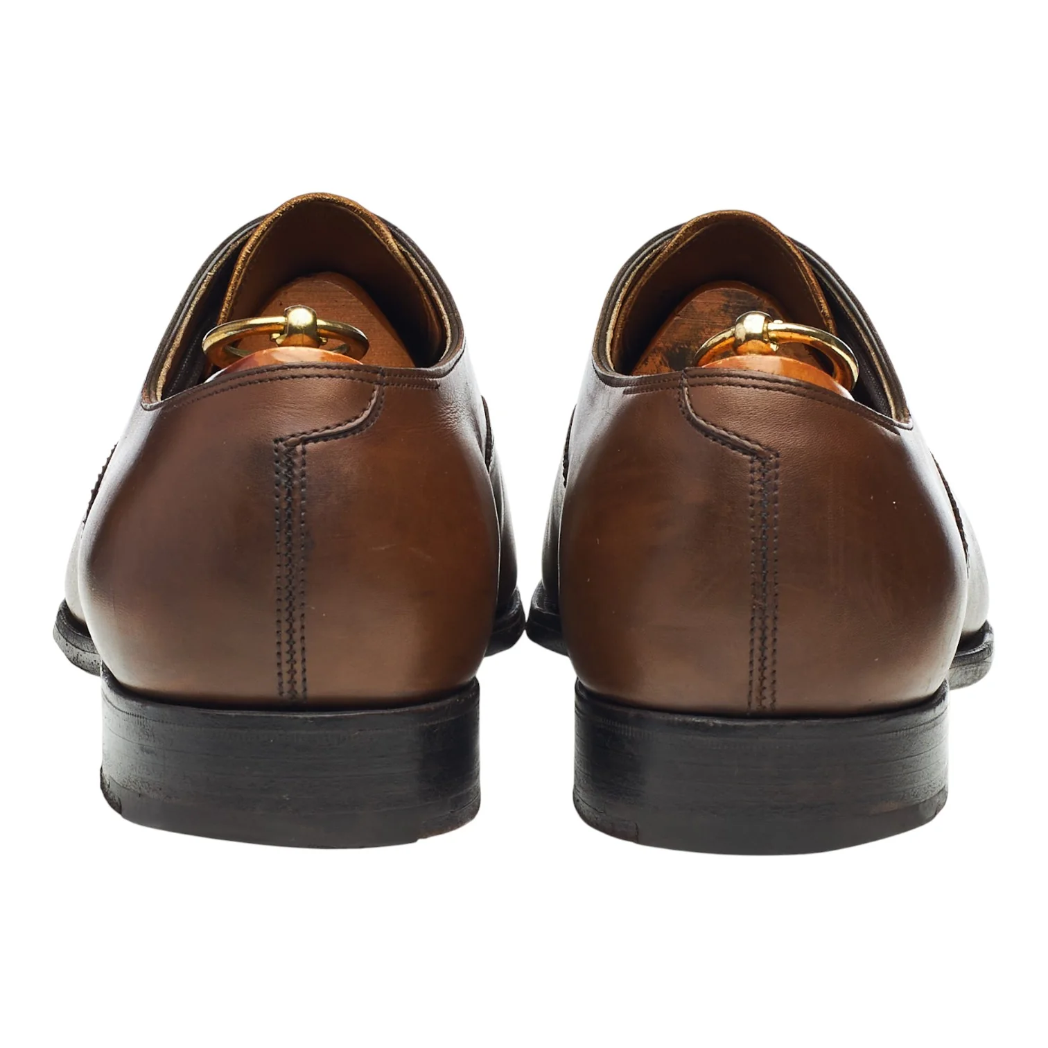 'Asquith' Brown Leather Oxford Brogues UK 9 F - Image 4